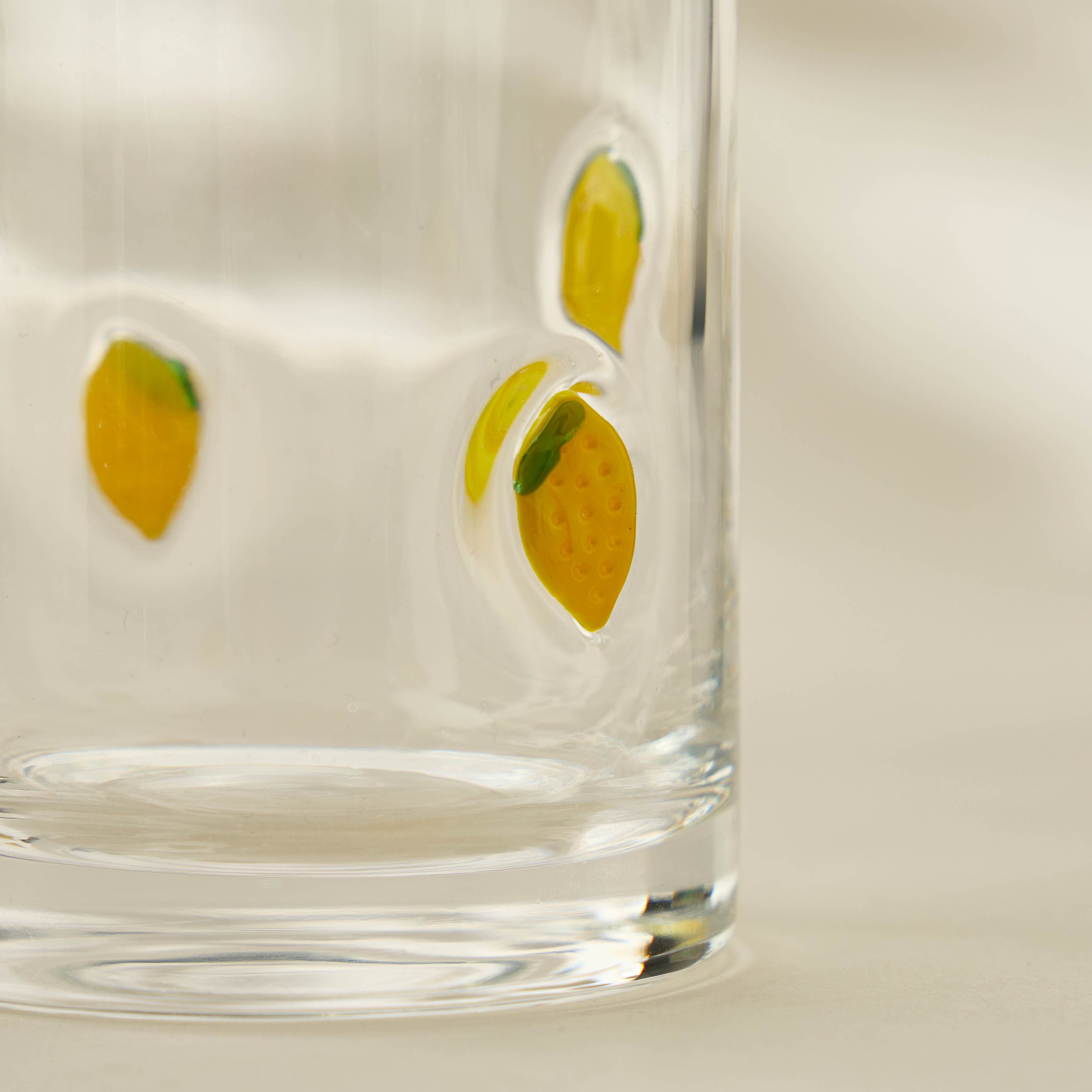 Lemon Accent Highball Glass- 350 ml-household-dining-glassware-drinkingglasses-image-2