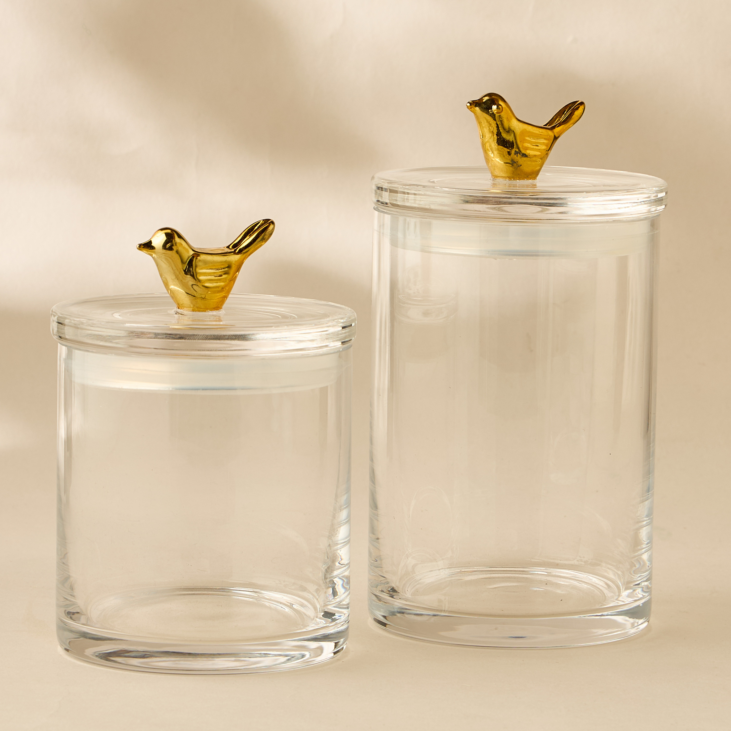 Bird Accent Glass Canister - 500 ml-household-kitchen-foodstorage-containers-image-1