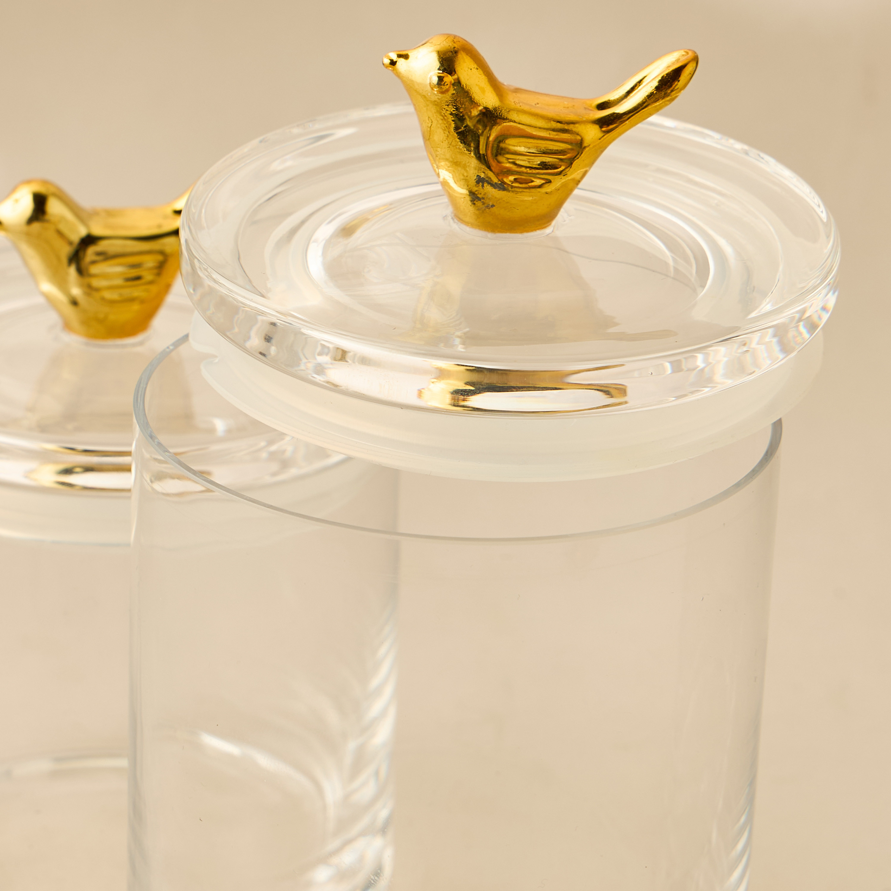Bird Accent Glass Canister - 500 ml-household-kitchen-foodstorage-containers-image-4