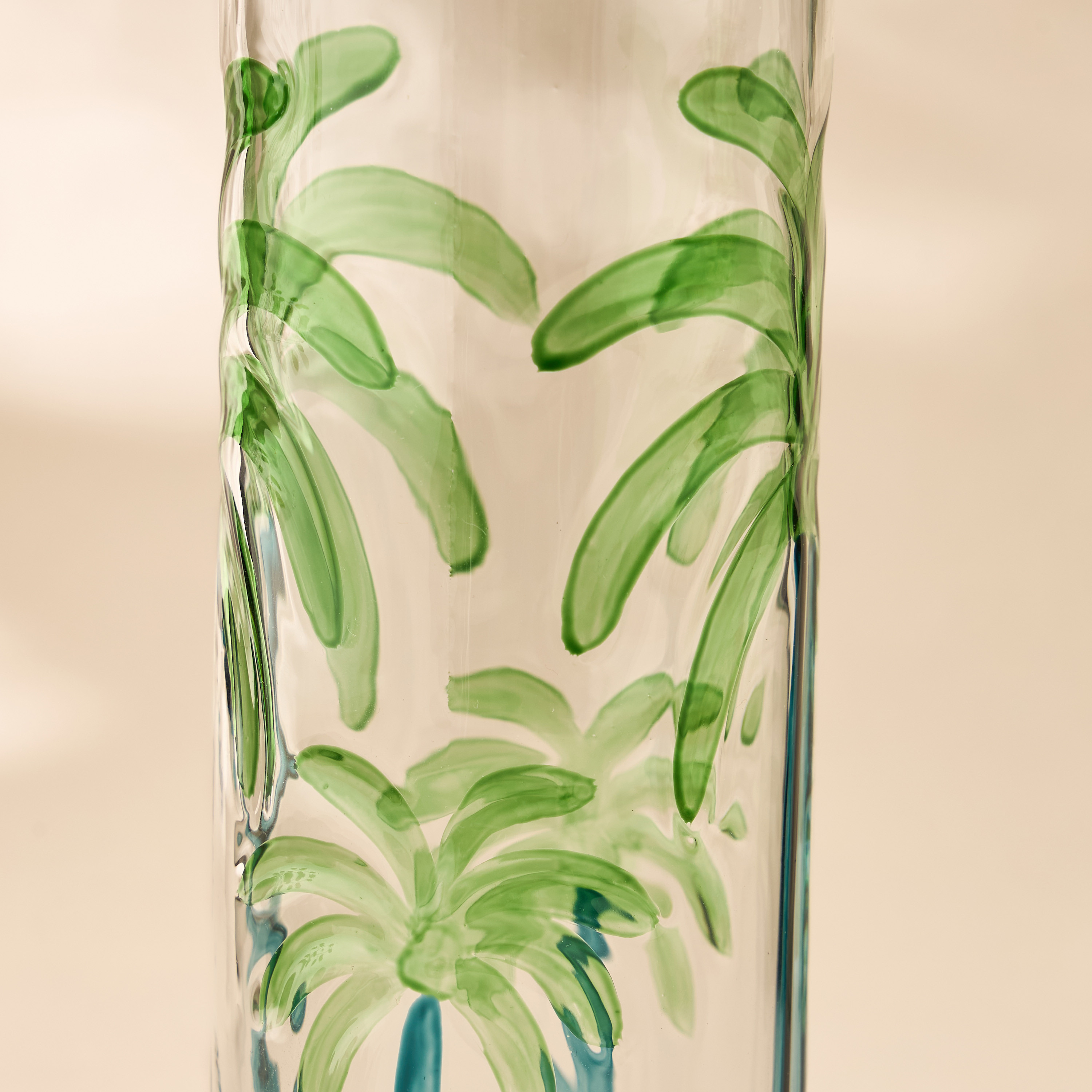 Palm Tree Debossed Glass Bottle-household-dining-drinkserveware-bottles-image-2