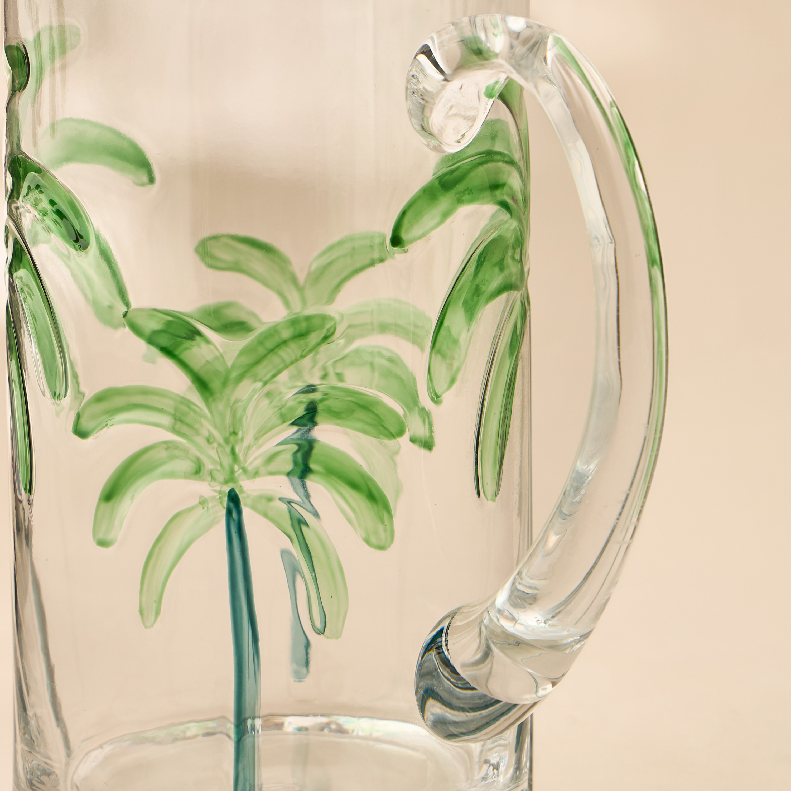 إبريق زجاجي منقوش بطبعات نخيل-household-dining-teaandcoffee-vacuumflaskscoffeeandteapots-image-3