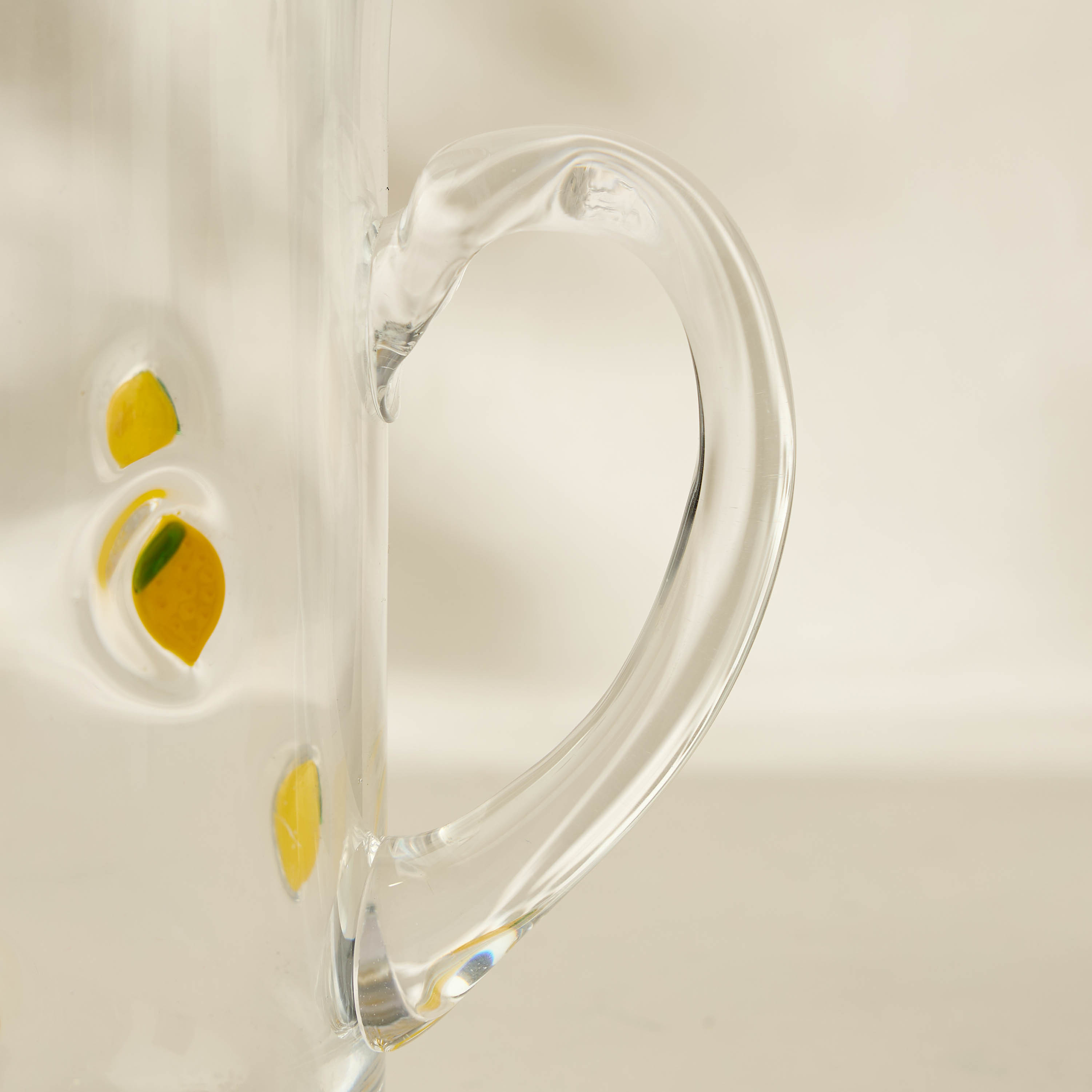 Lemon Accent Glass Pitcher- 1000 ml-household-dining-drinkserveware-jugsdecantersandcarafes-image-2