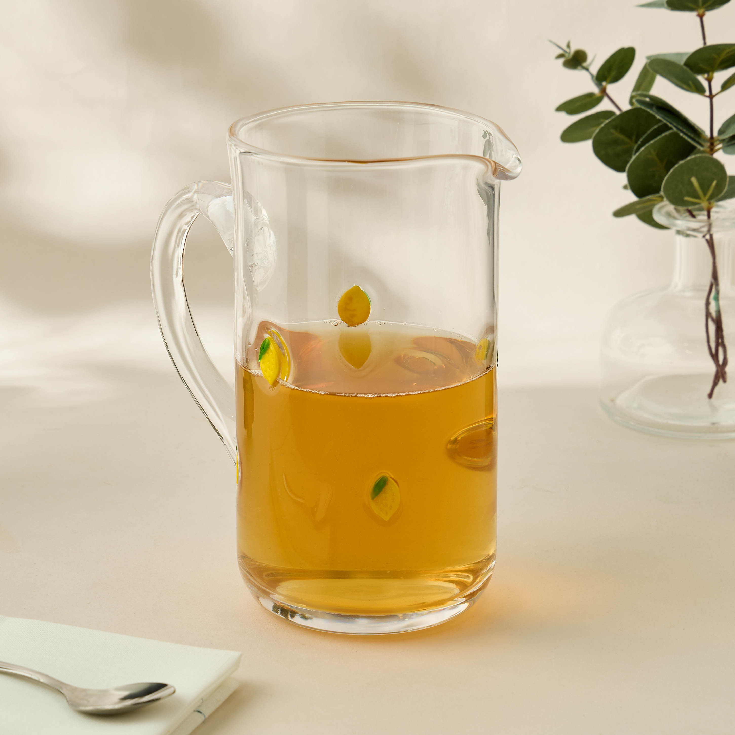 Lemon Accent Glass Pitcher- 1000 ml-household-dining-drinkserveware-jugsdecantersandcarafes-image-5