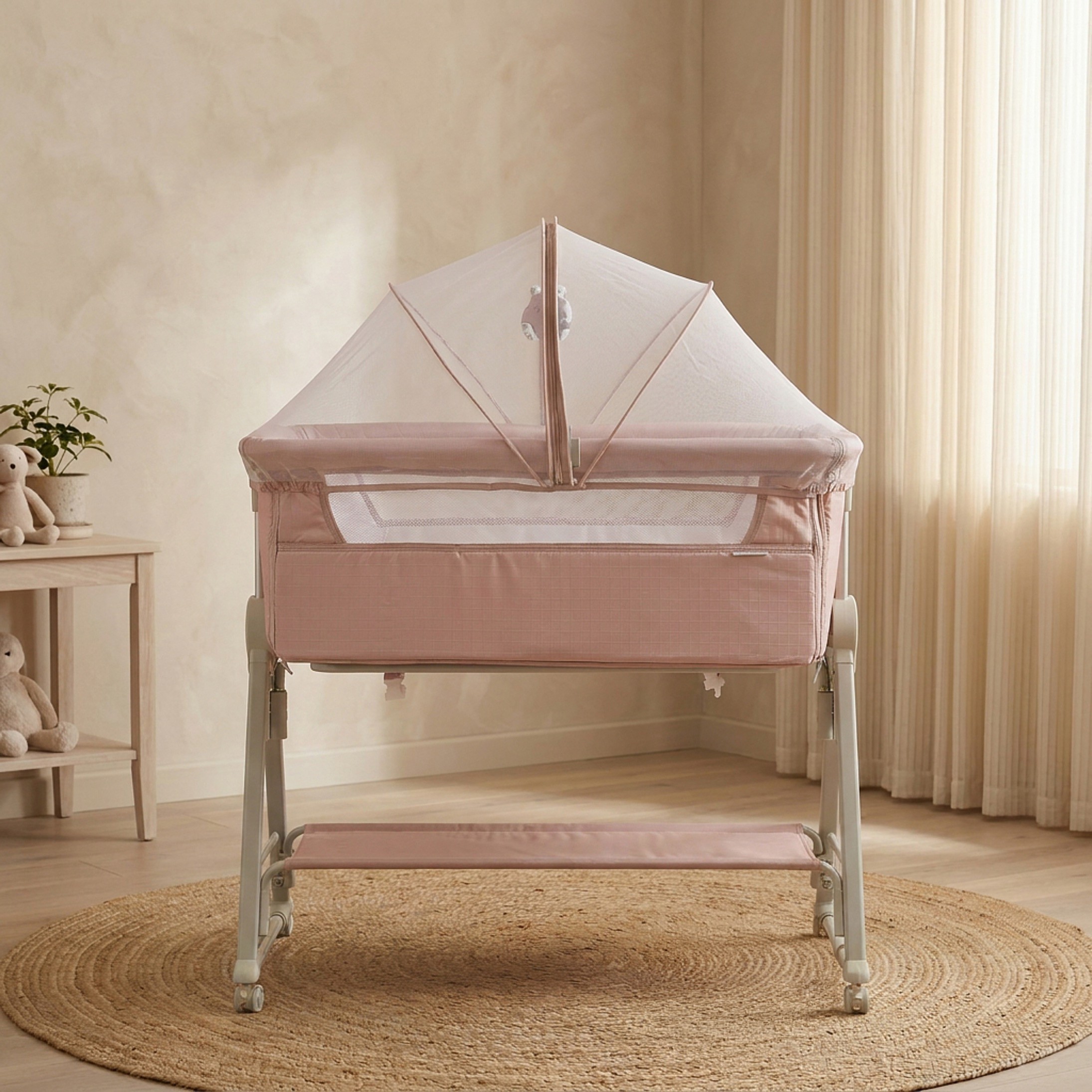 Juniors Percy Baby Bassinet with Adjustable Height-baby-nursery-furniture-cribsandbeds-bassinets-image-3