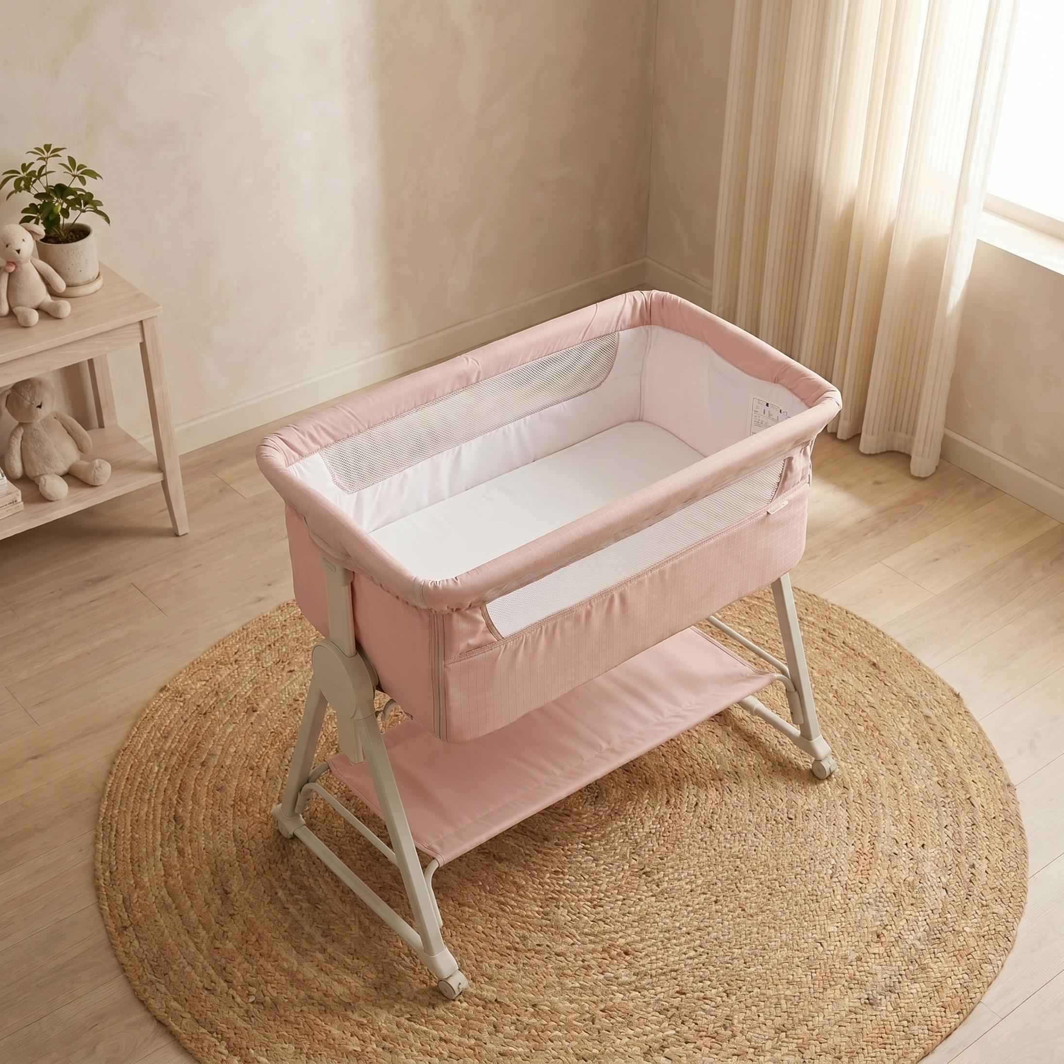 Juniors Percy Baby Bassinet with Adjustable Height-baby-nursery-furniture-cribsandbeds-bassinets-image-5
