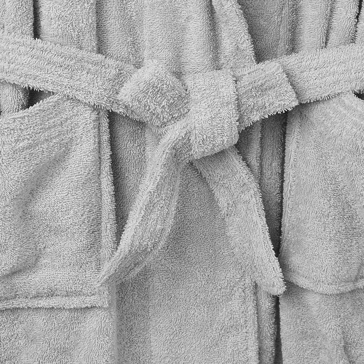 Halo 400 GSM Shawl Collar Bathrobe with Belt - Large-household-bathandlaundry-bathlinen-bathrobesandslippers-bathrobes-image-4