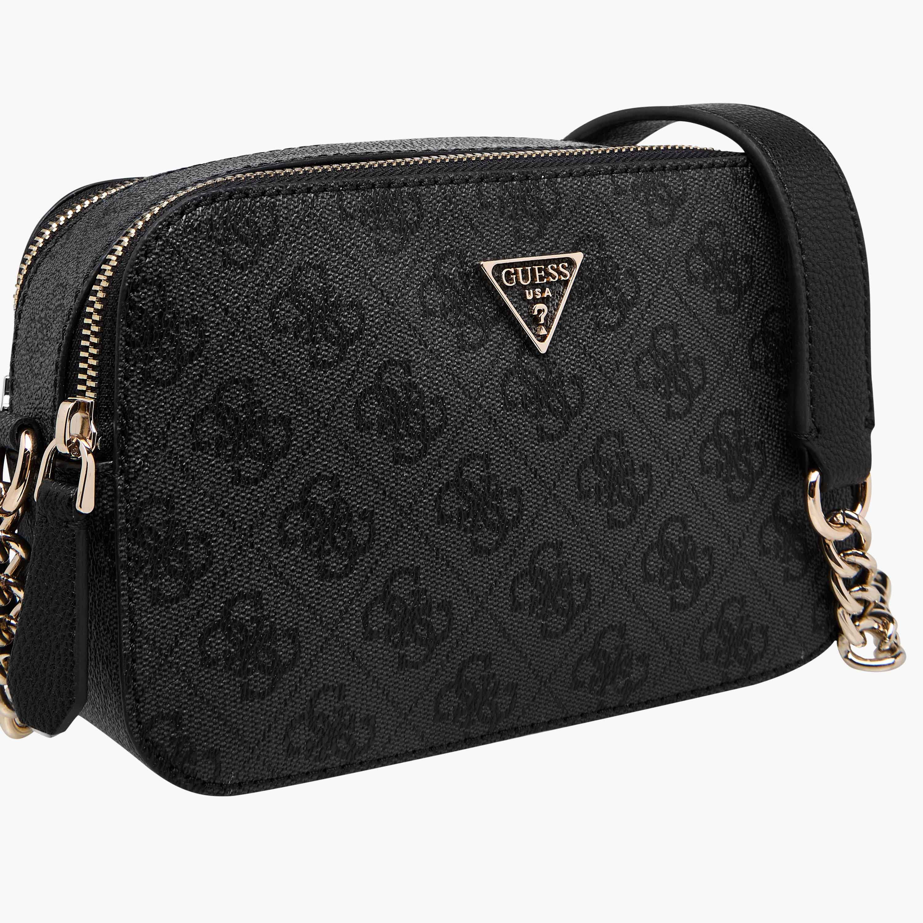 Guess Noelle II Monogram Print Crossbody Bag with Chain Strap-women-bagsandwallets-handbags-image-4