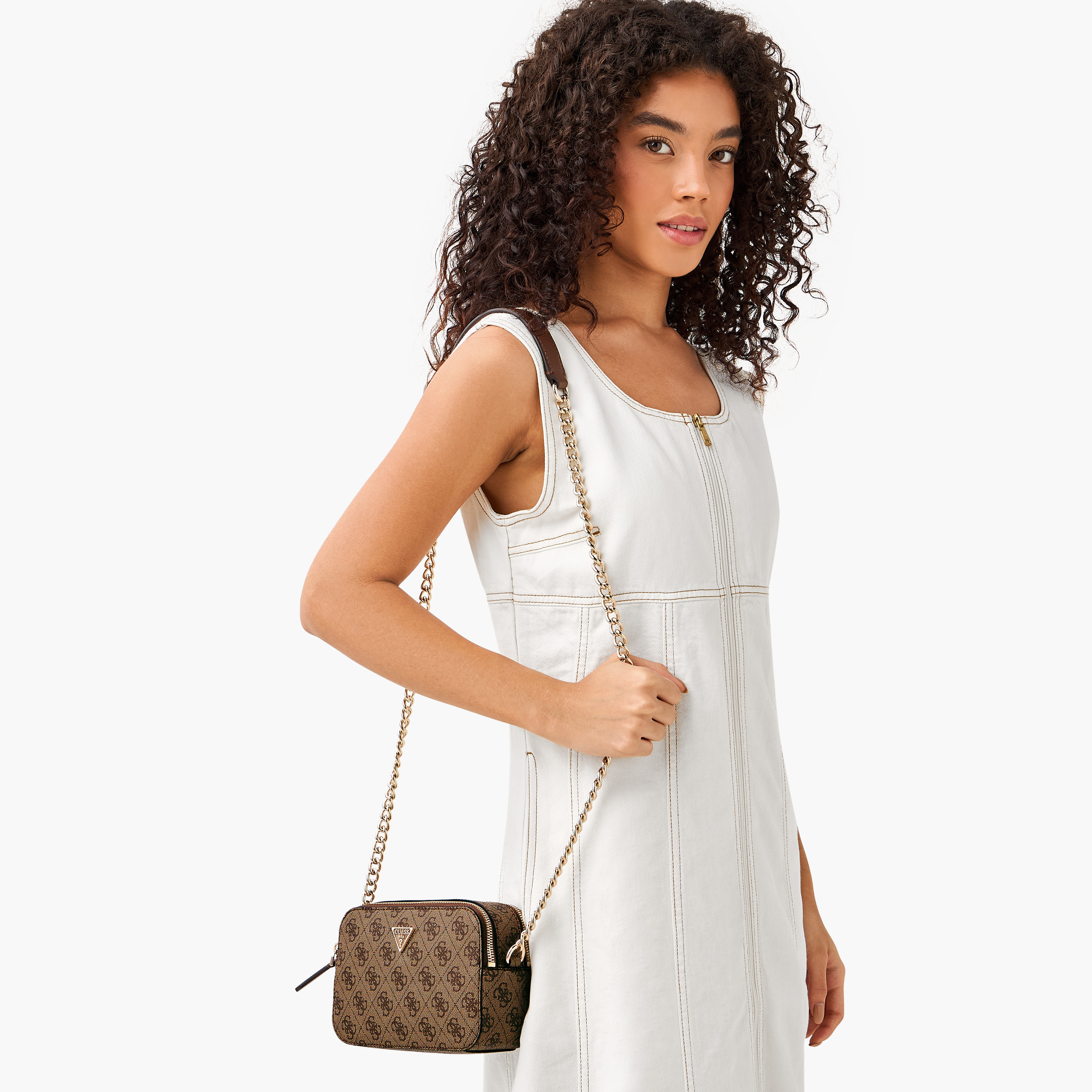 Guess Noelle II Monogram Print Crossbody Bag with Chain Strap-women-bagsandwallets-handbags-image-2