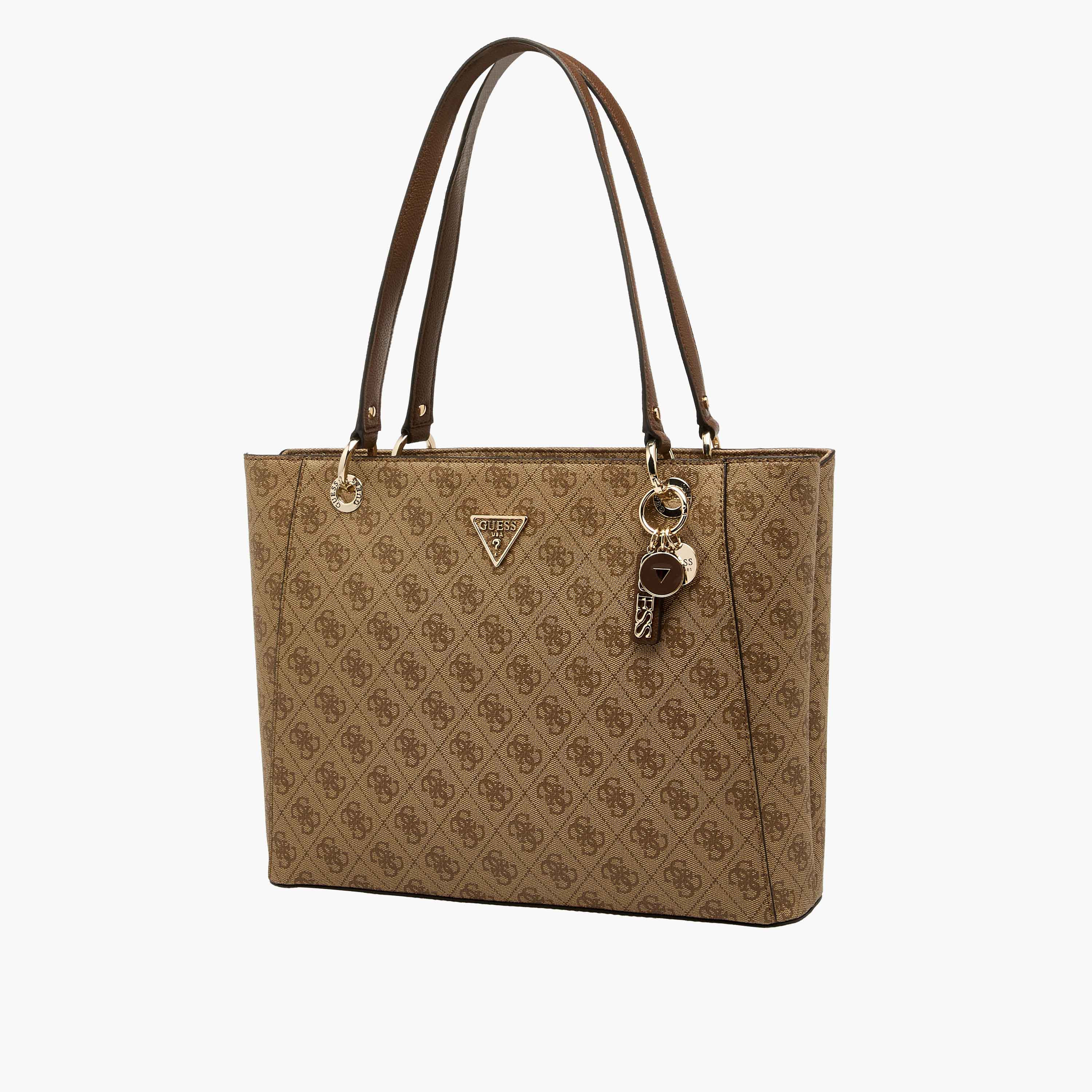 Guess Noelle II Monogram Print Tote Bag with Charm Detail-women-bagsandwallets-handbags-image-3