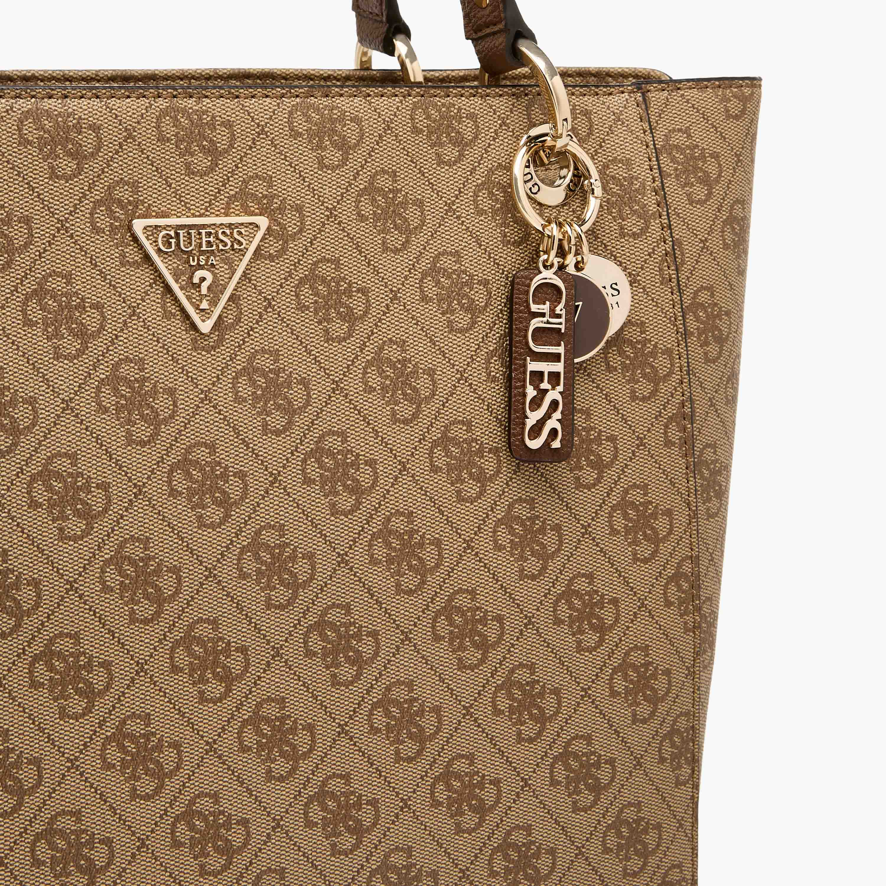 Guess Noelle II Monogram Print Tote Bag with Charm Detail-women-bagsandwallets-handbags-image-5