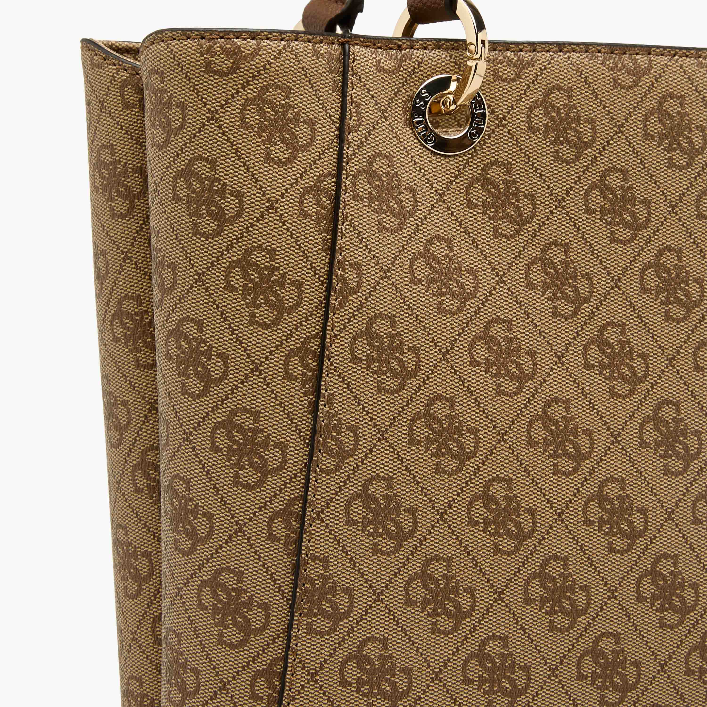 Guess Noelle II Monogram Print Tote Bag with Charm Detail-women-bagsandwallets-handbags-image-6