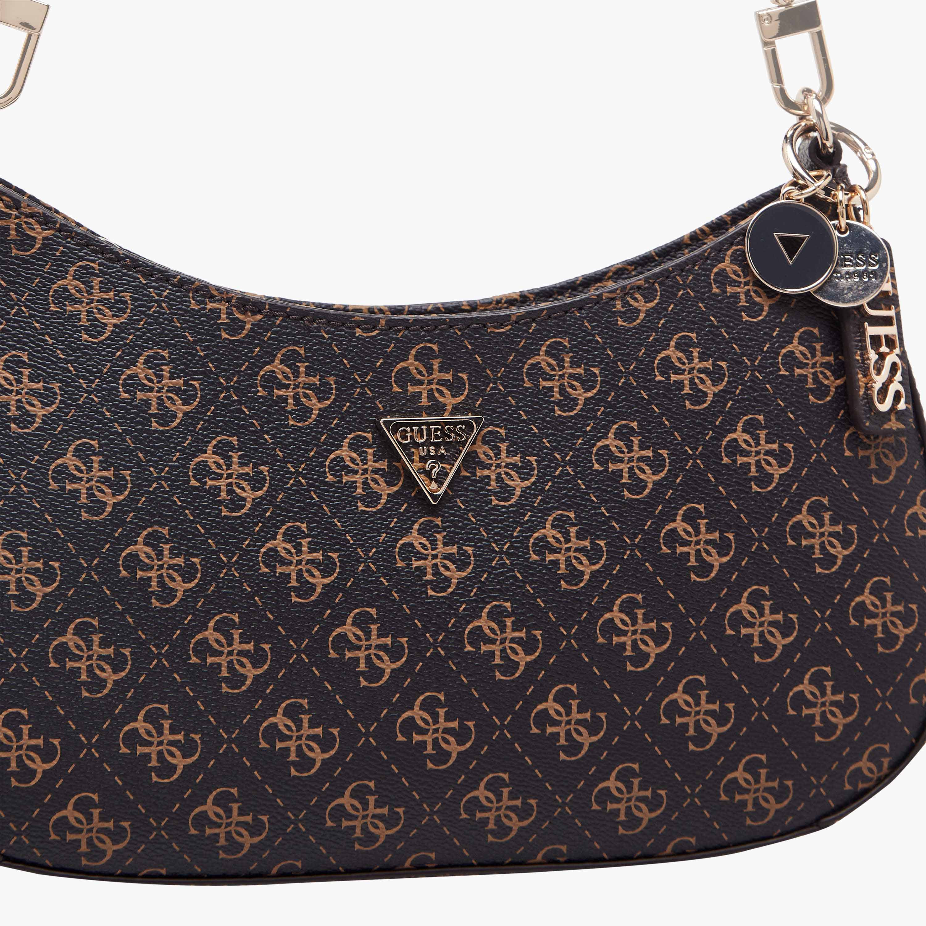 Guess NOELLE II Monogram Print Shoulder Bag with Adjustable Strap-women-bagsandwallets-handbags-image-5
