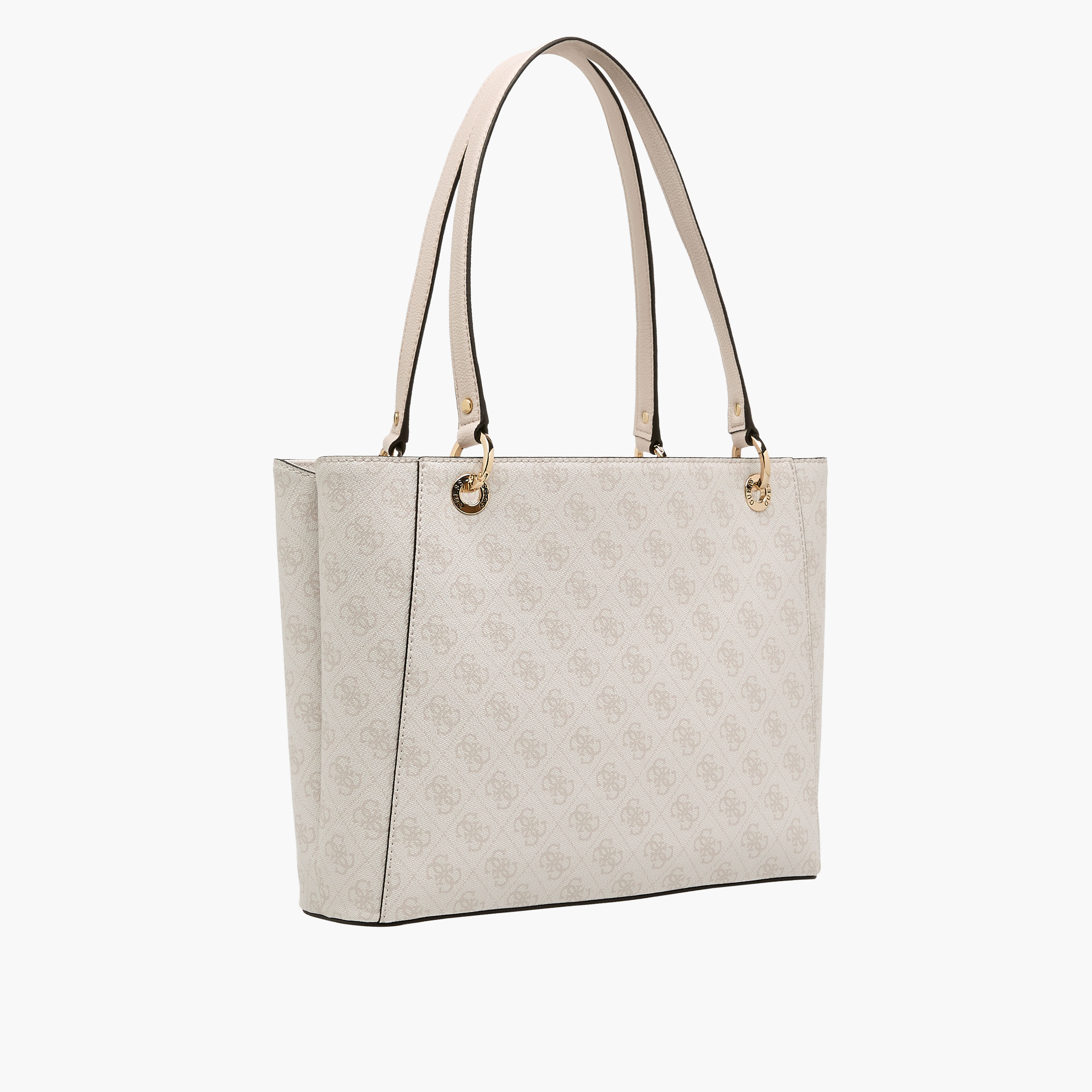 Guess Noelle II Monogram Print Tote Bag with Charm Detail-women-bagsandwallets-handbags-image-4