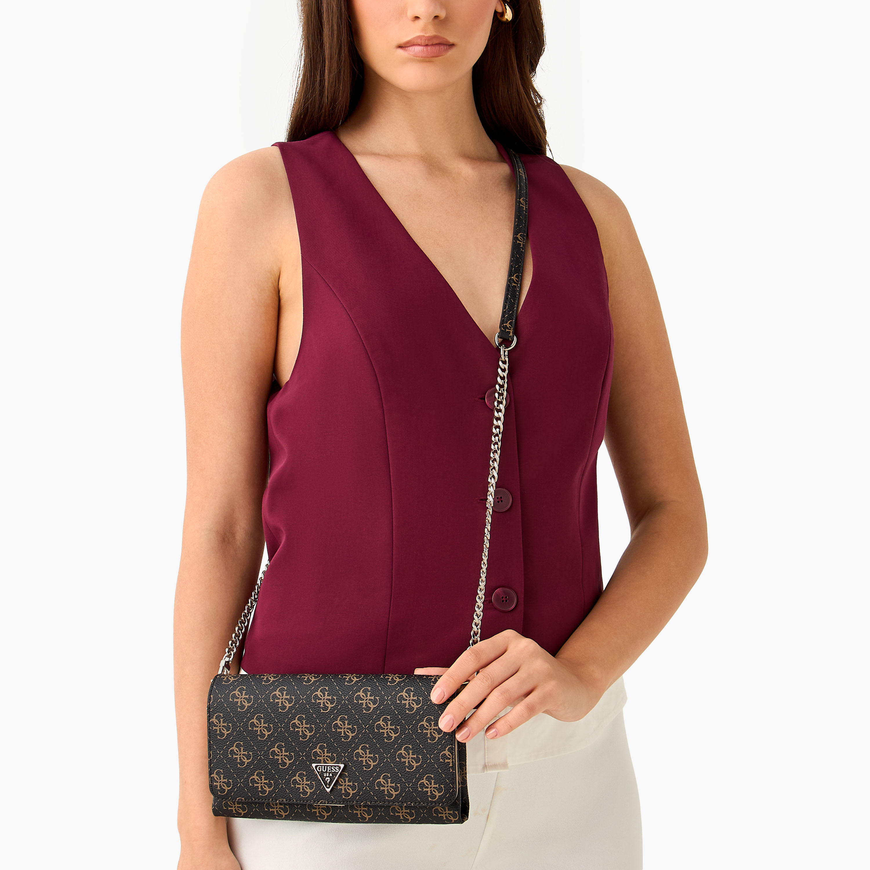 Guess Noelle II Monogram Print Crossbody Bag with Detachable Chain Strap-women-bagsandwallets-handbags-image-8