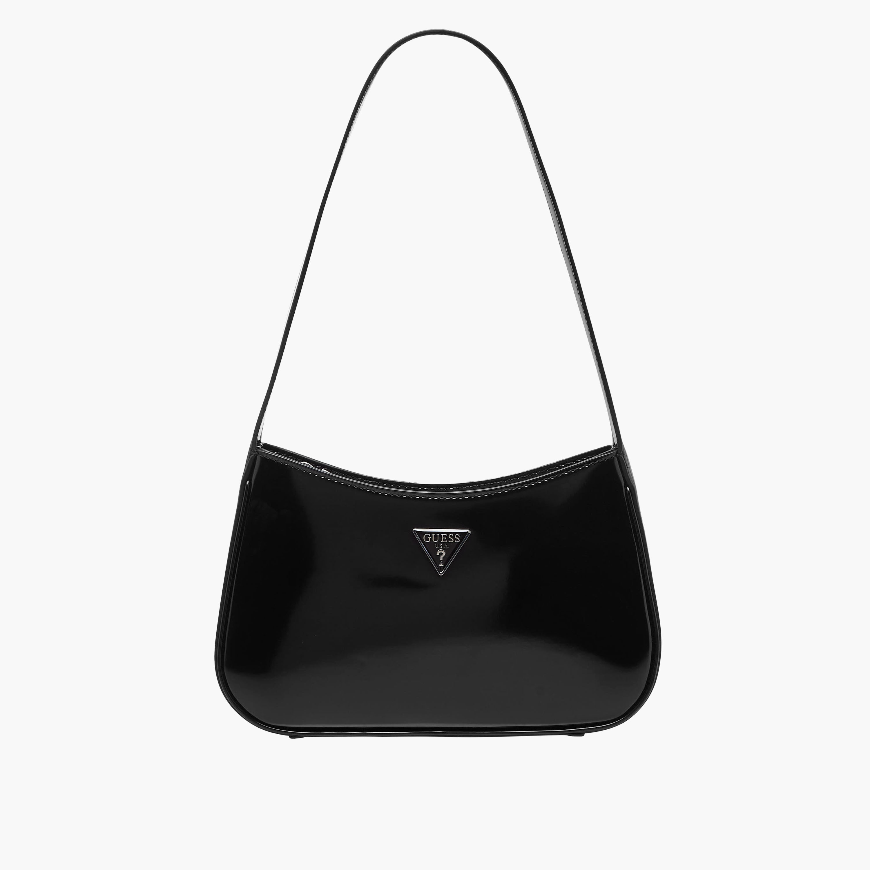 Guess Arnela Solid Shoulder Bag with Strap Handle-women-bagsandwallets-handbags-image-1