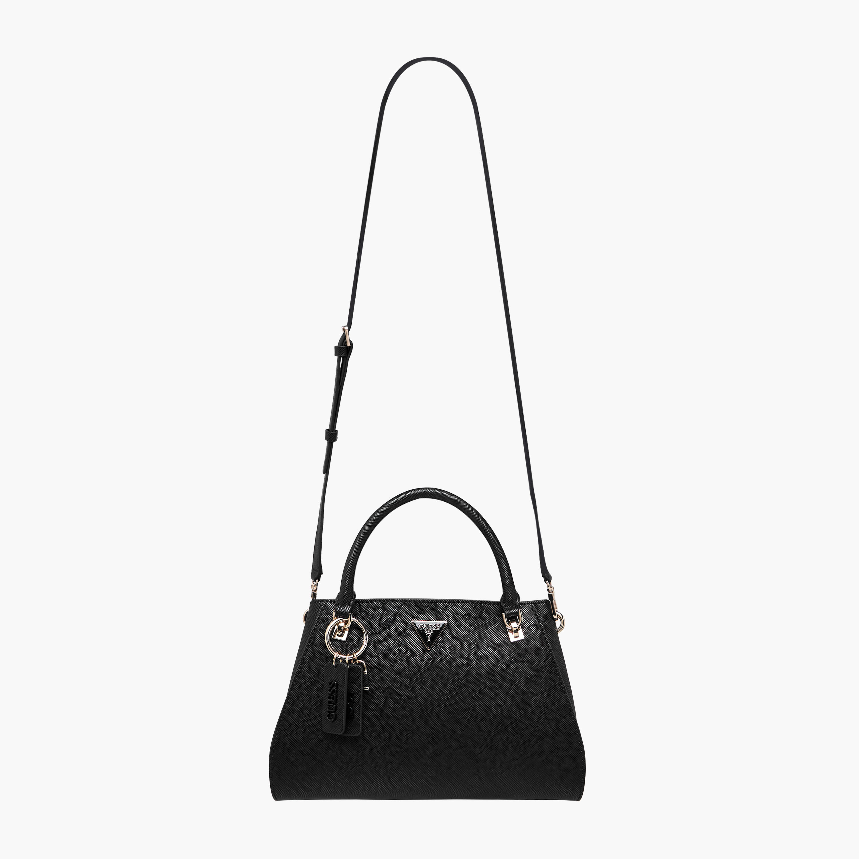 Guess Noelle II Luxury Textured Satchel Bag with Detachable Strap-women-bagsandwallets-handbags-image-3