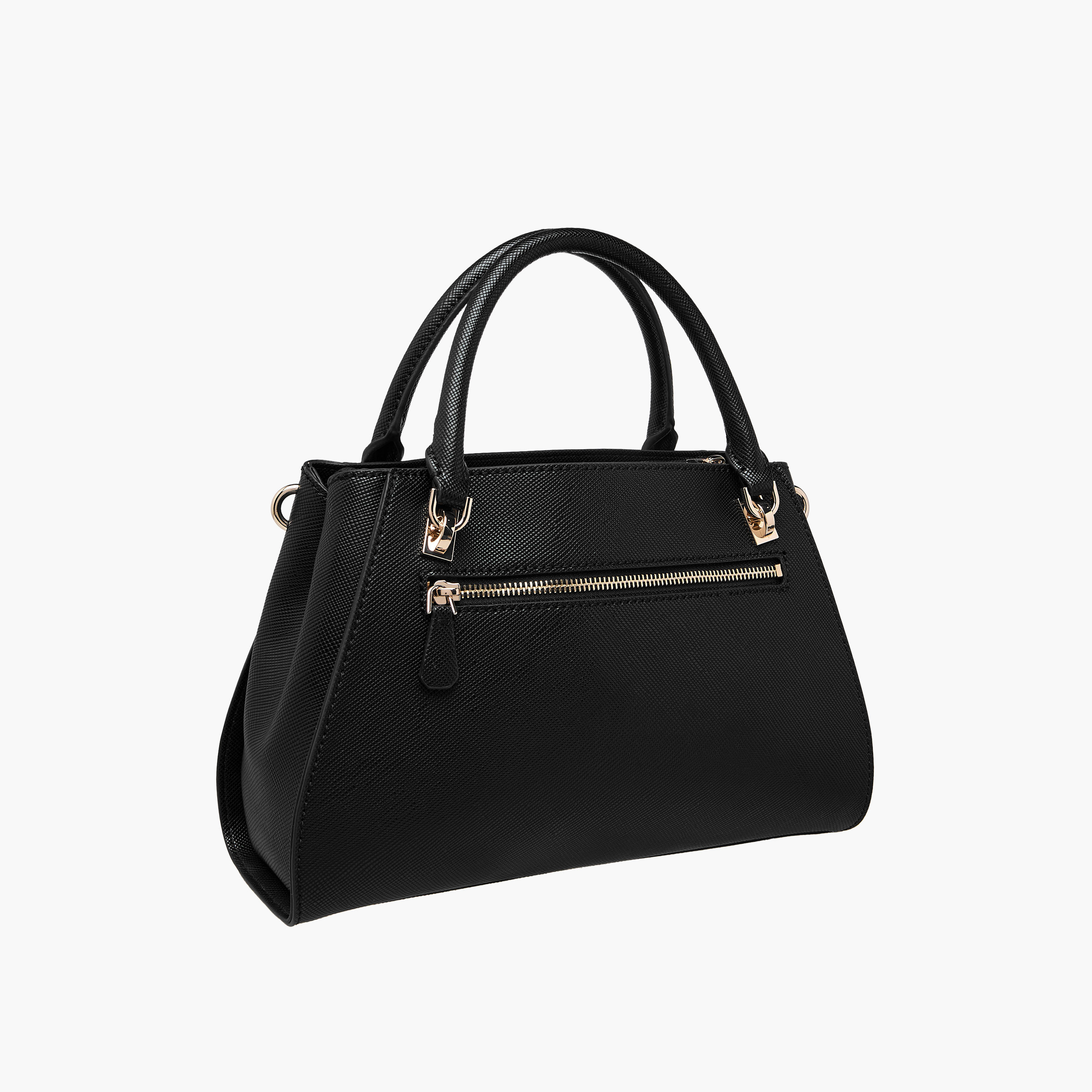 Guess Noelle II Luxury Textured Satchel Bag with Detachable Strap-women-bagsandwallets-handbags-image-5