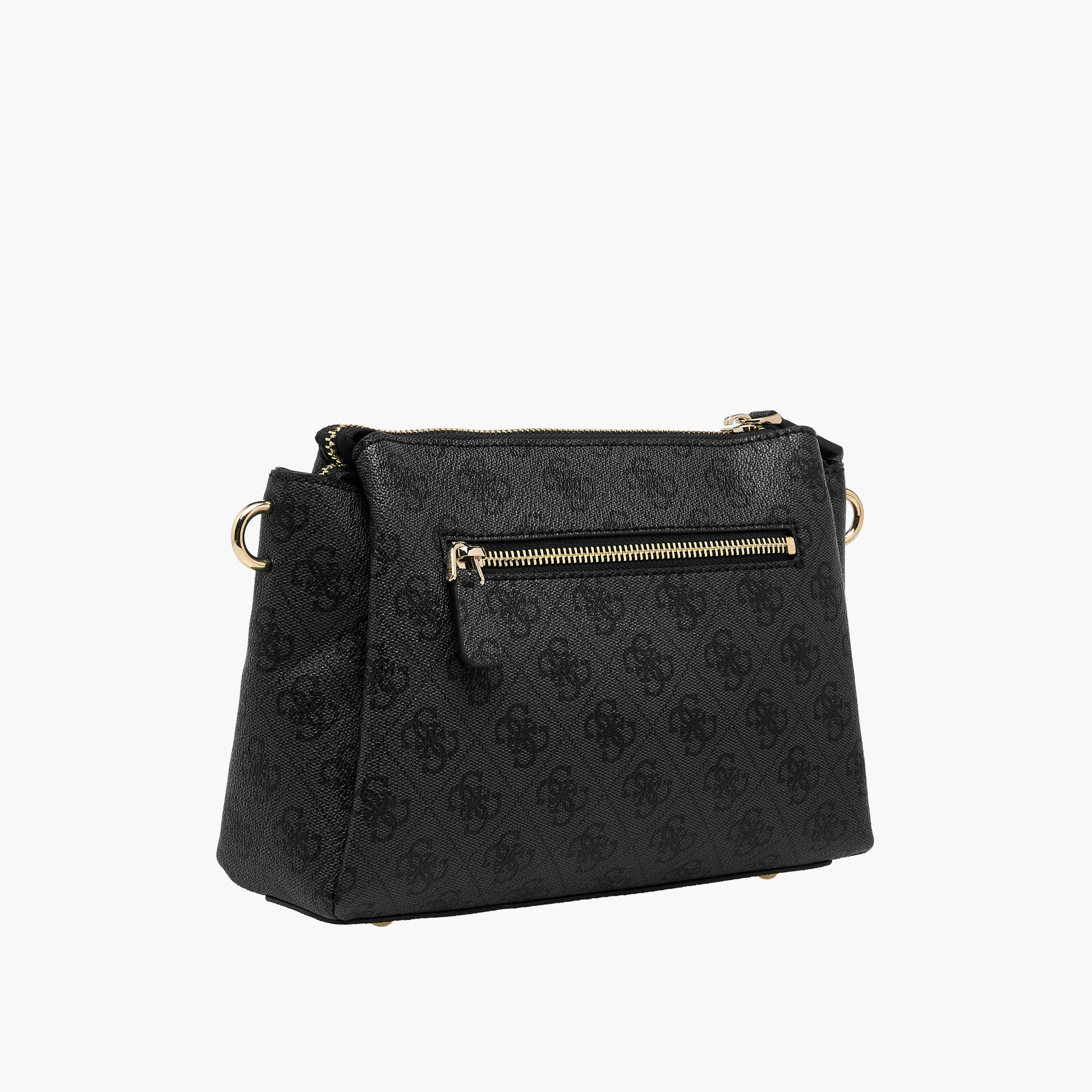 حقيبة كروس بودي Guess نويل II بنقش المونوغرام مع إغلاق بسحاب وحزام قابل للتعديل-women-bagsandwallets-handbags-image-4
