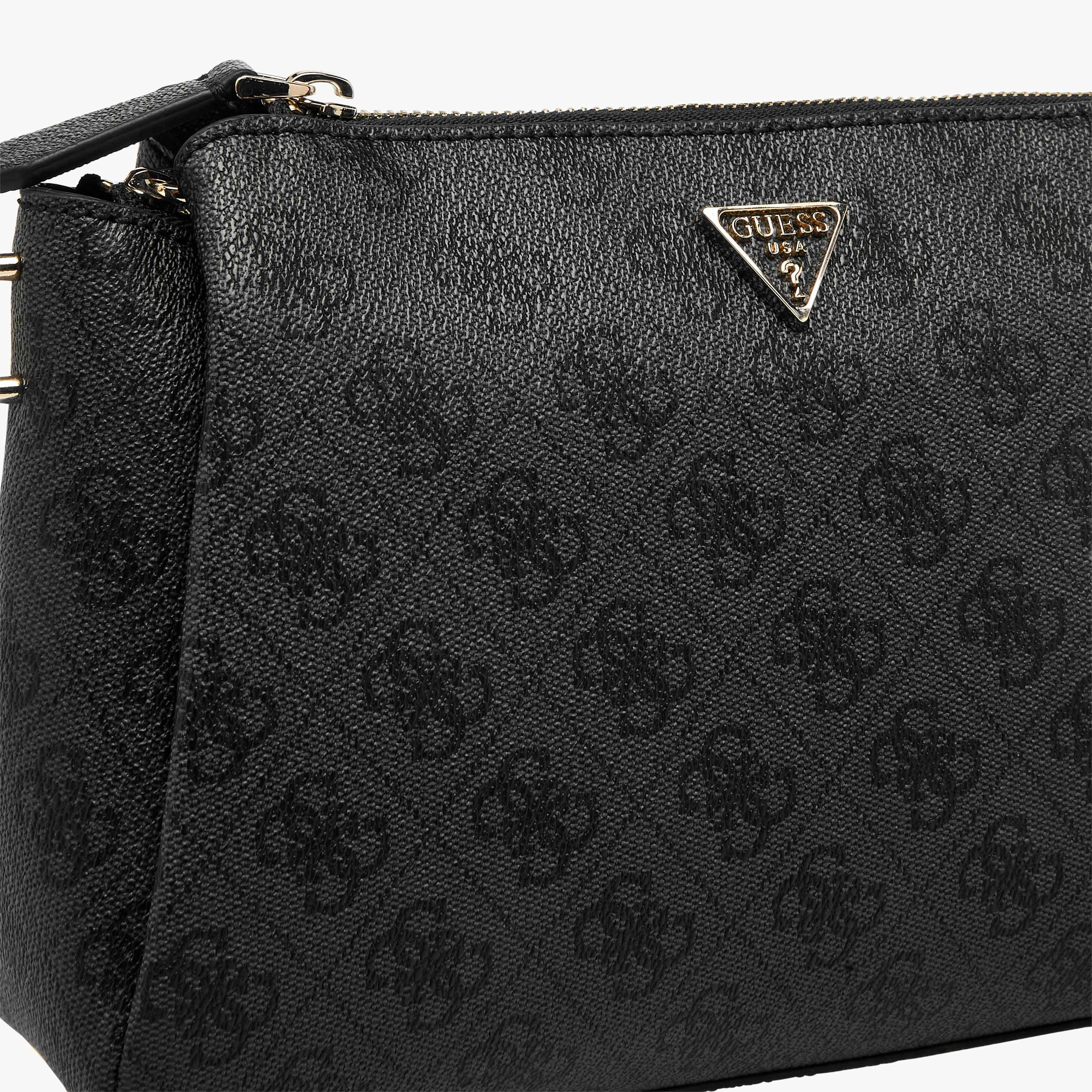 حقيبة كروس بودي Guess نويل II بنقش المونوغرام مع إغلاق بسحاب وحزام قابل للتعديل-women-bagsandwallets-handbags-image-5
