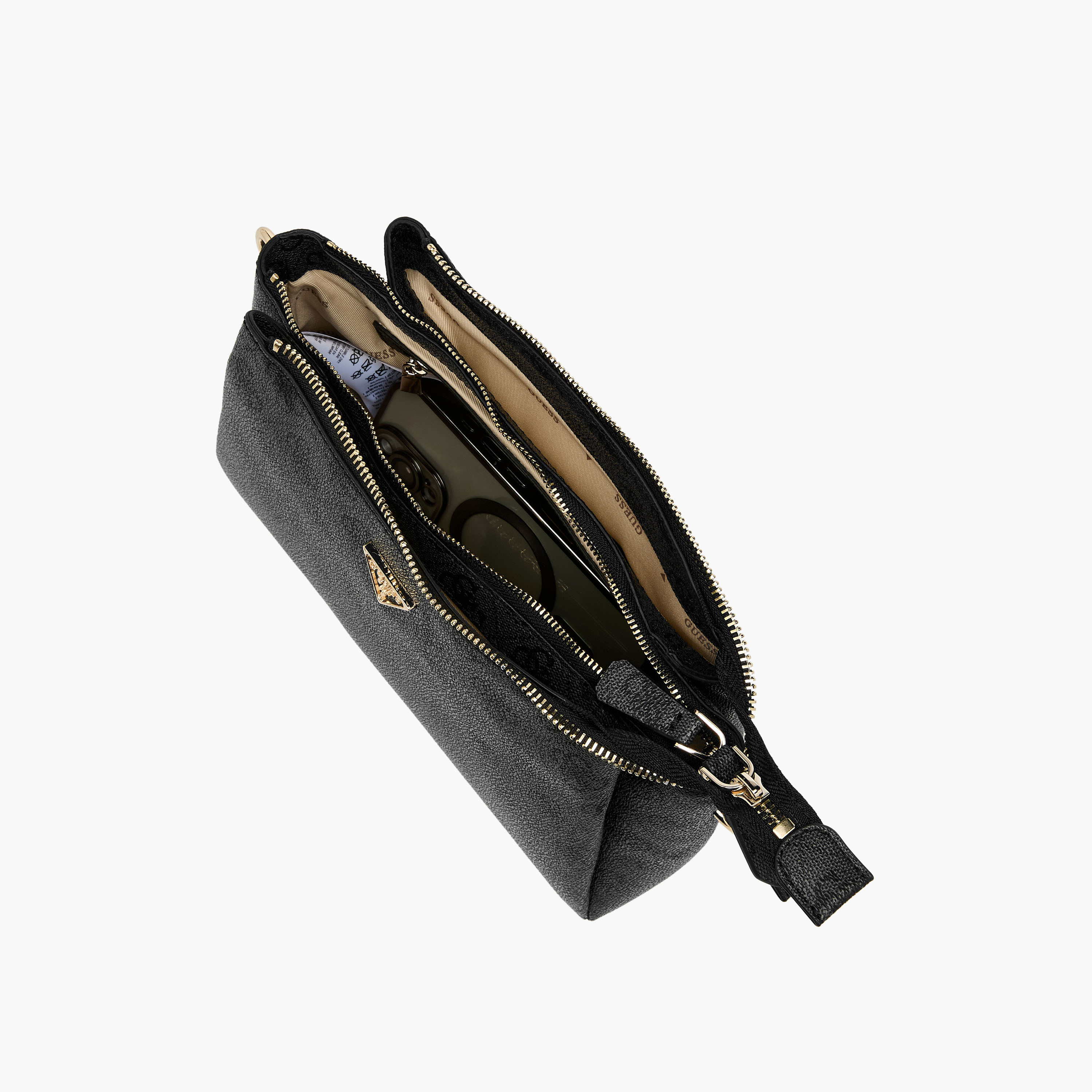 حقيبة كروس بودي Guess نويل II بنقش المونوغرام مع إغلاق بسحاب وحزام قابل للتعديل-women-bagsandwallets-handbags-image-8