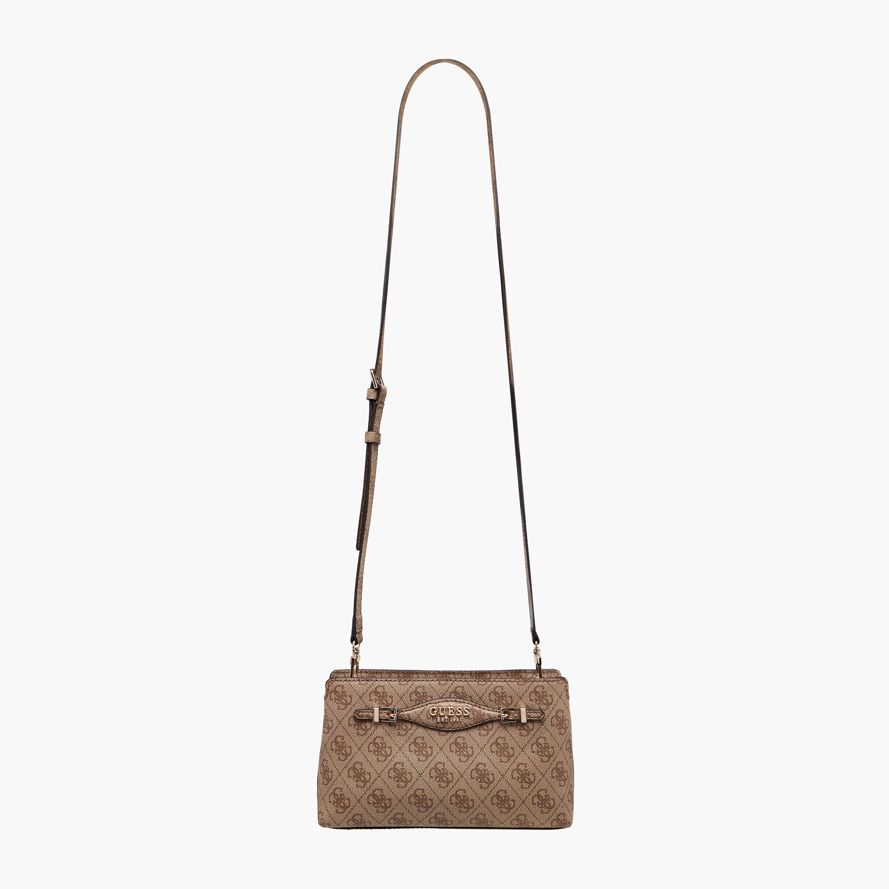 Guess Katya Monogram Print Crossbody Bag with Detachable Shoulder Strap-women-bagsandwallets-handbags-image-3