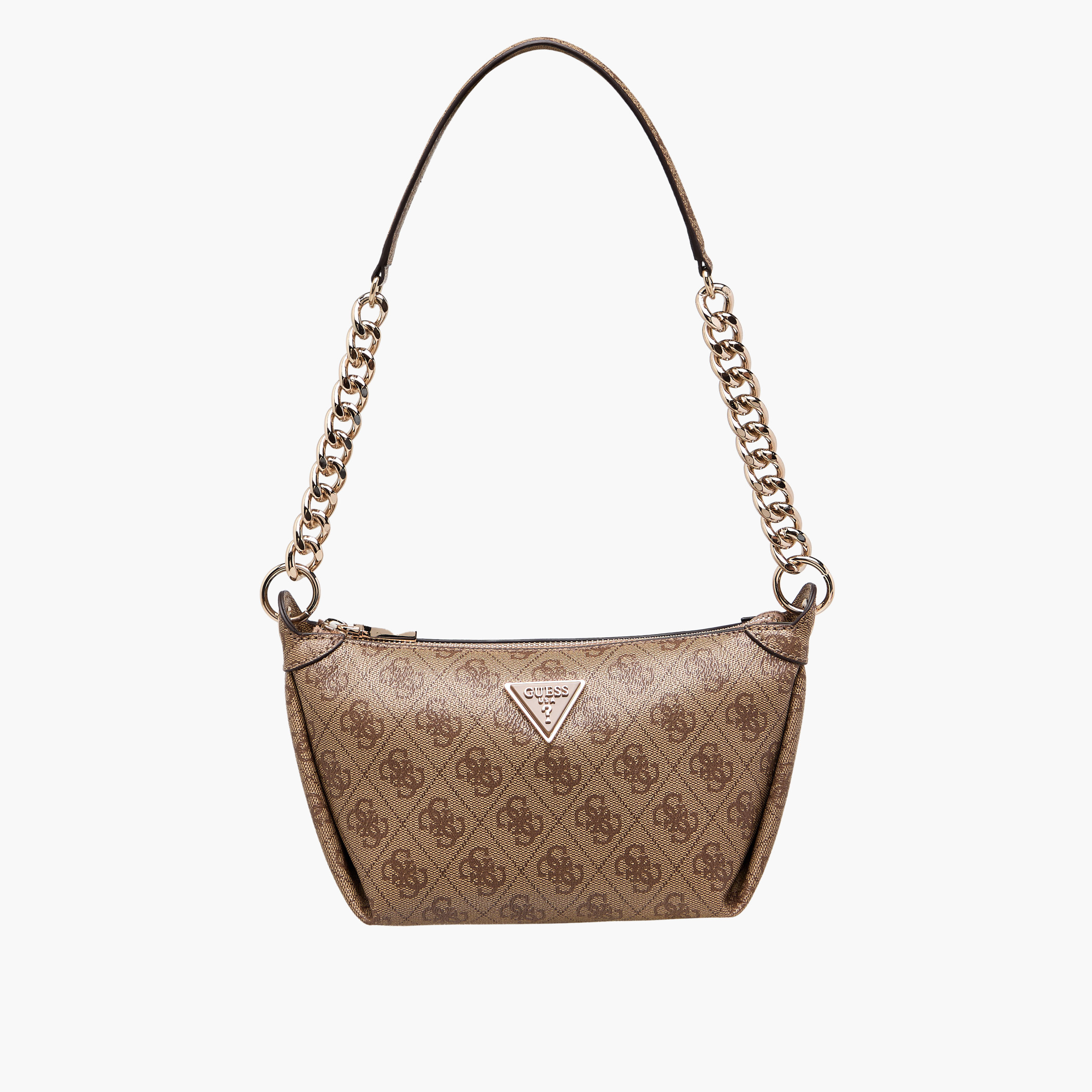 Guess Meridian Monogram Print Shoulder Bag with Zip Closure-women-bagsandwallets-handbags-image-1