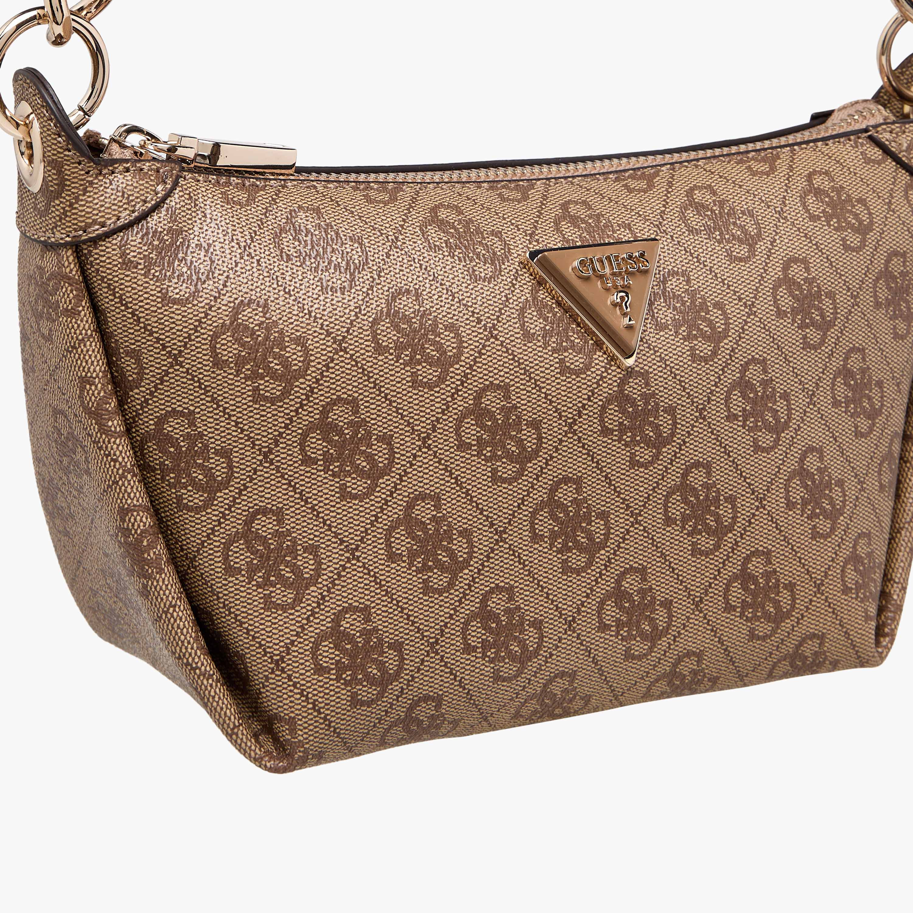 Guess Meridian Monogram Print Shoulder Bag with Zip Closure-women-bagsandwallets-handbags-image-4