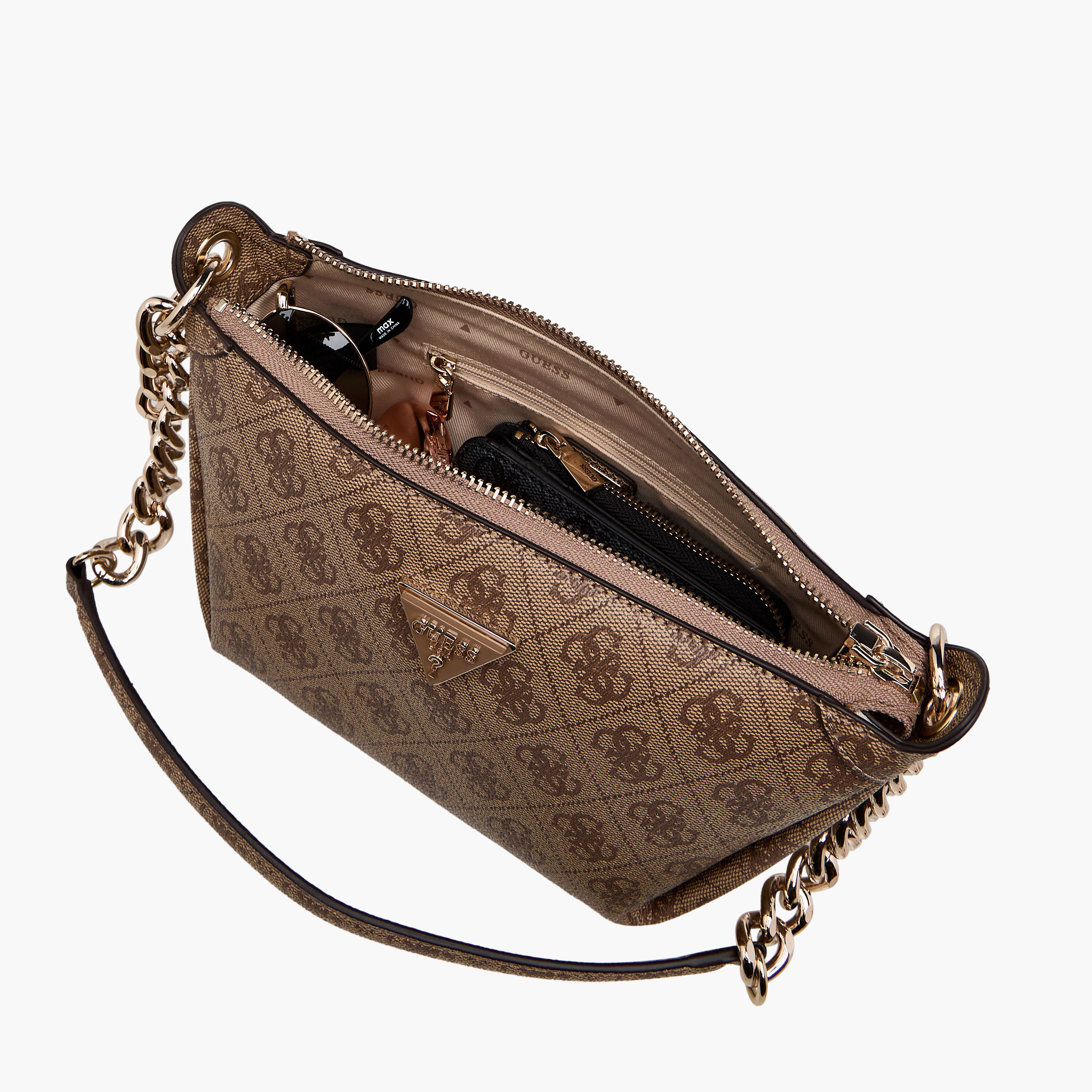 Guess Meridian Monogram Print Shoulder Bag with Zip Closure-women-bagsandwallets-handbags-image-8