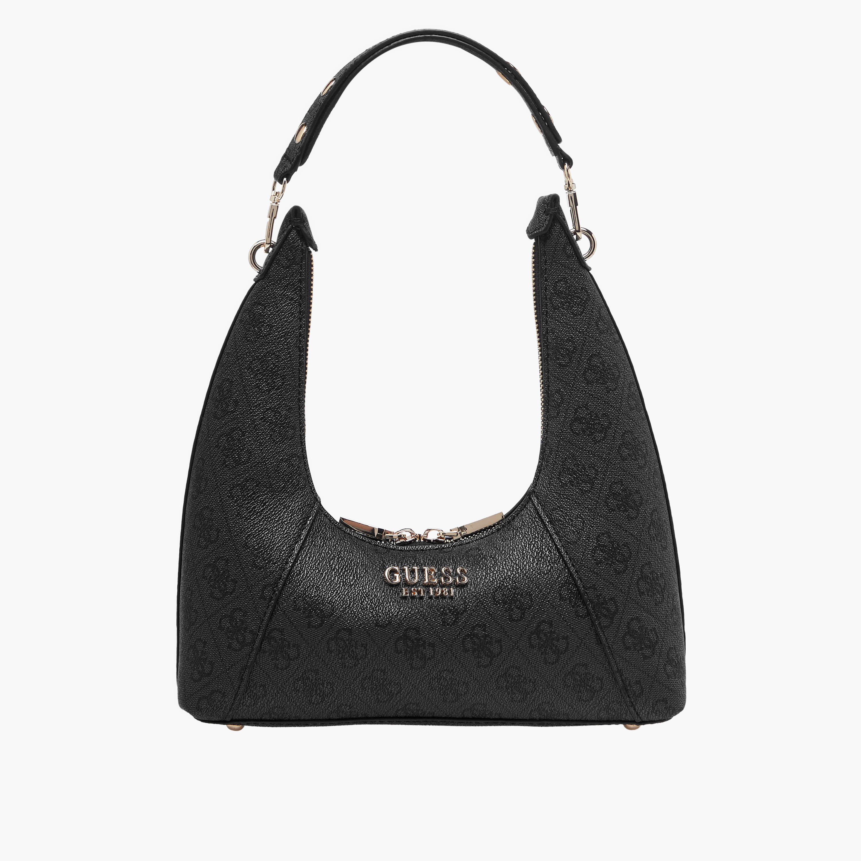 Guess Calista Monogram Print Shoulder Bag with Zip Closure-women-bagsandwallets-handbags-image-1