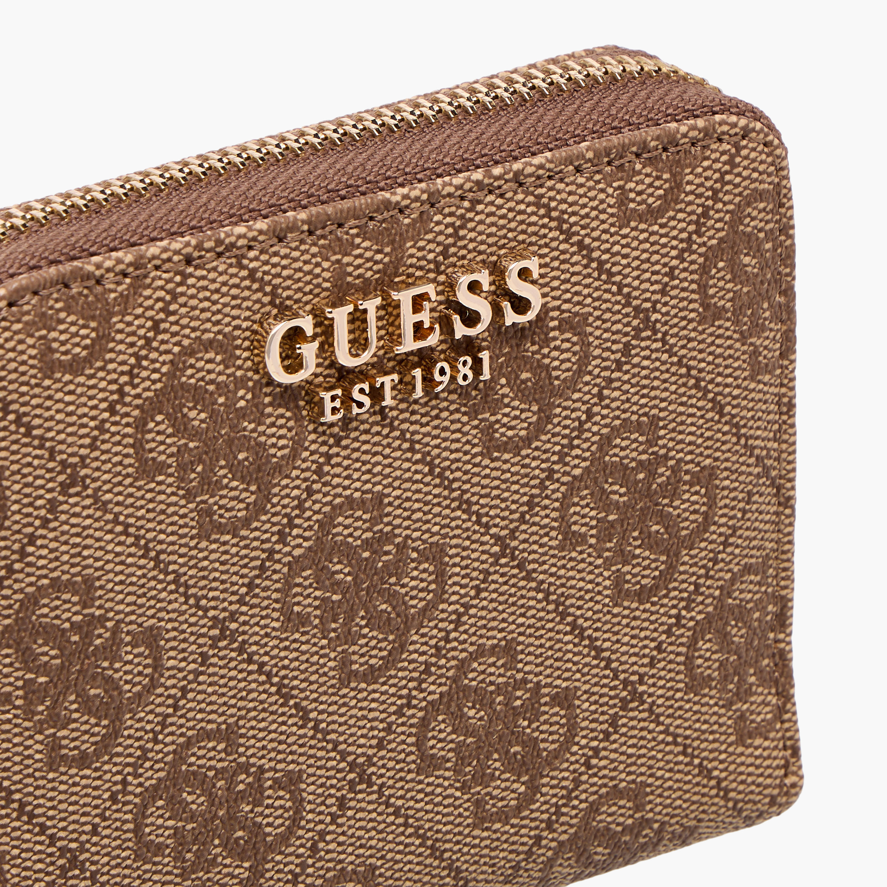 Guess LAUREL SLG SMALL Monogram Print Zip-Around Wallet-women-bagsandwallets-wallets-image-4