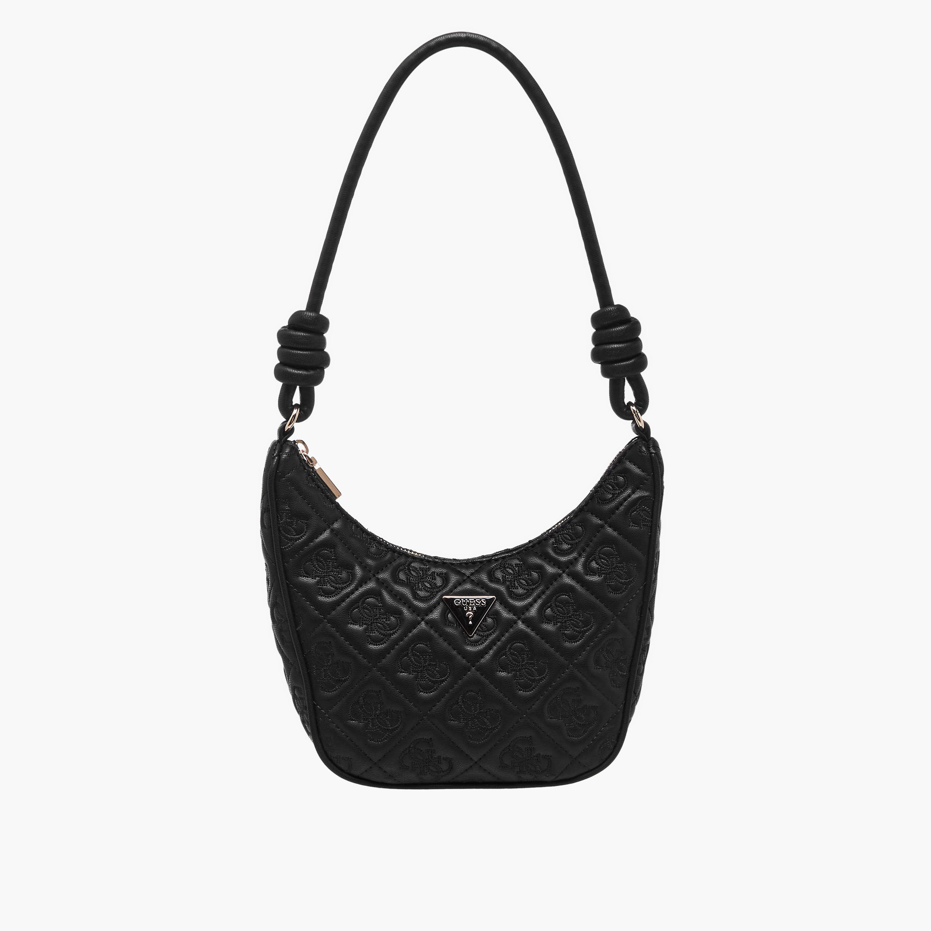 حقيبة هوبو Guess أديلاسيا المبطنة بمقبض واحد مع إغلاق بسحاب وحزام كتف-women-bagsandwallets-handbags-image-1