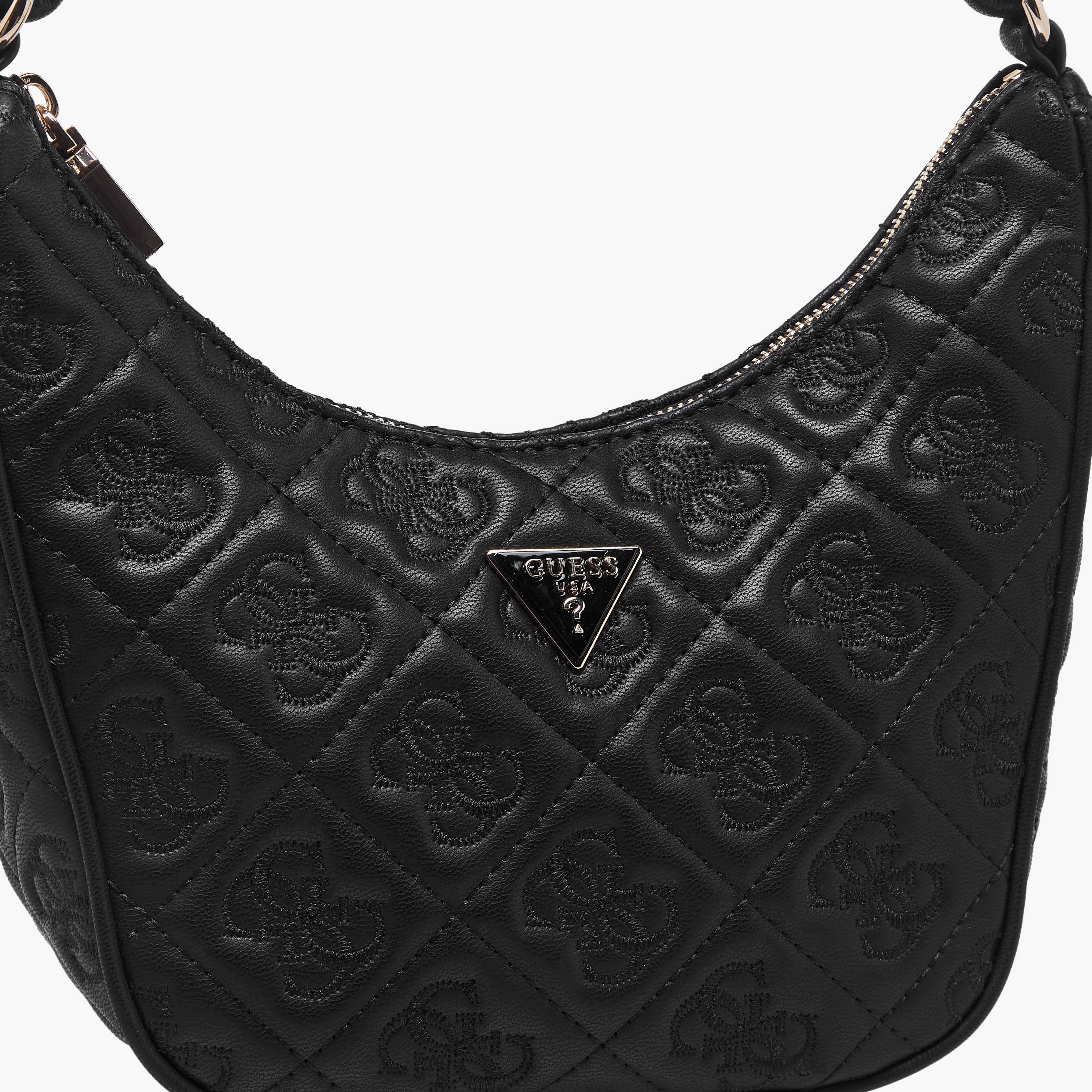 حقيبة هوبو Guess أديلاسيا المبطنة بمقبض واحد مع إغلاق بسحاب وحزام كتف-women-bagsandwallets-handbags-image-5