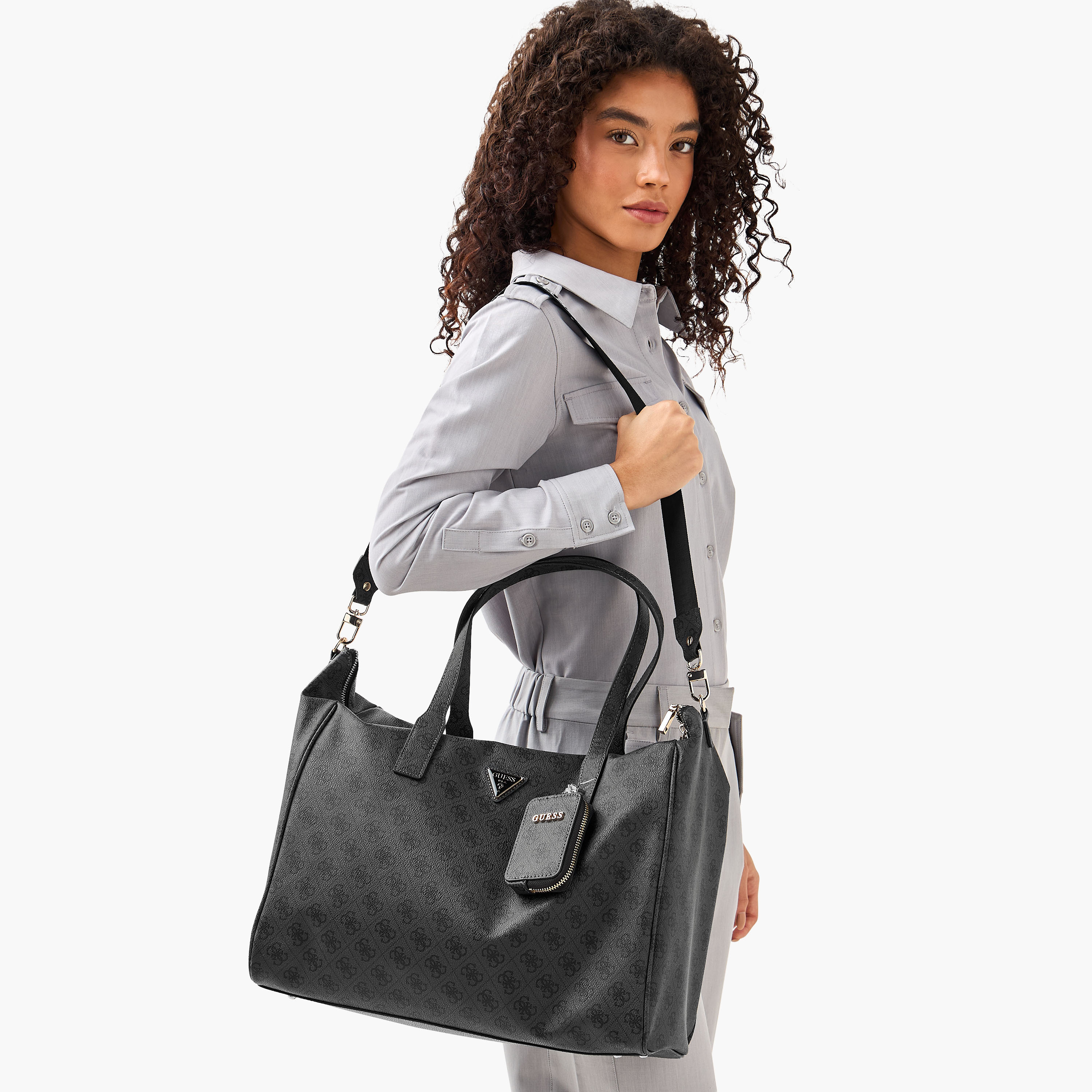 Guess Latona Carryon Monogram Print Tote Bag with Double Handles-women-bagsandwallets-handbags-image-2