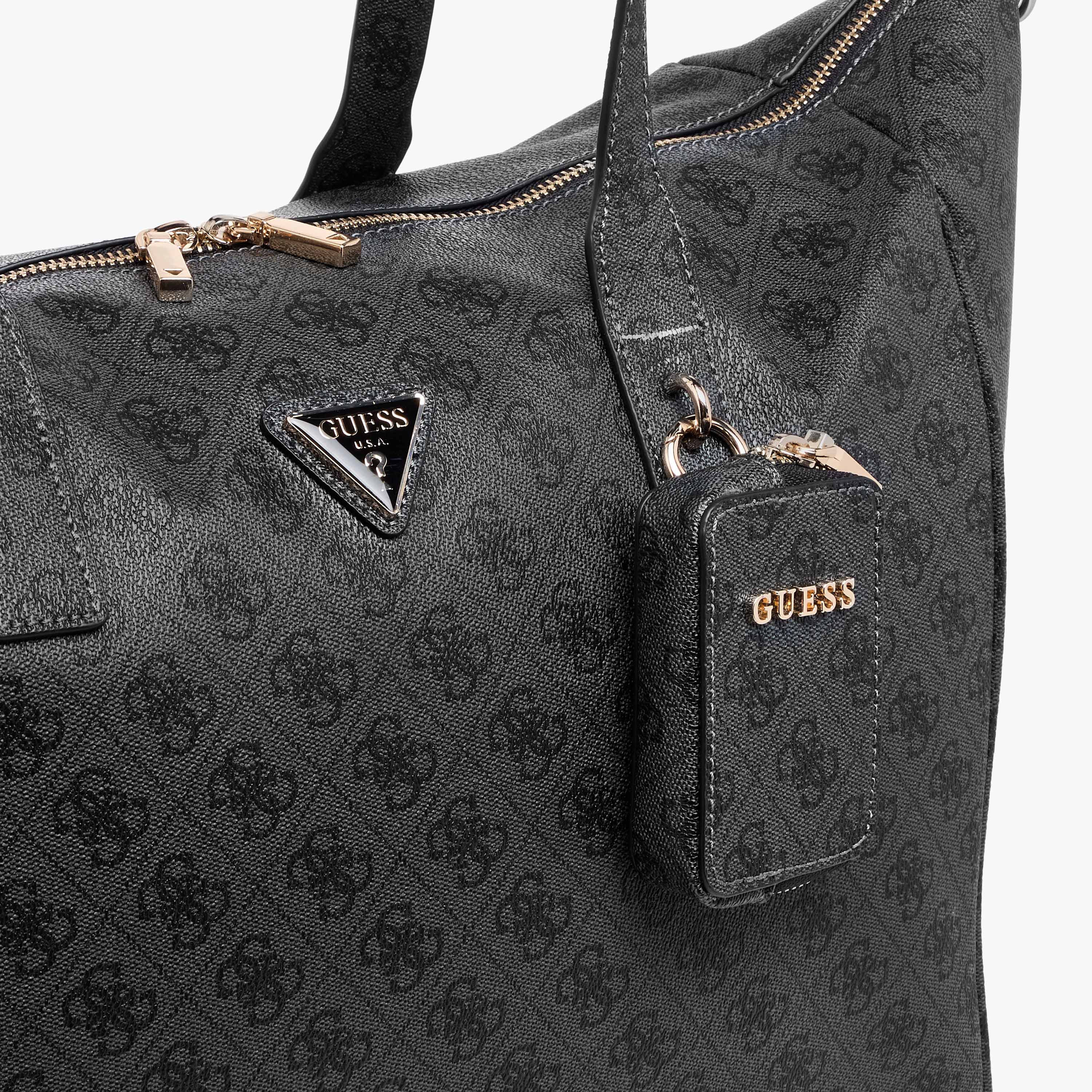 Guess Latona Carryon Monogram Print Tote Bag with Double Handles-women-bagsandwallets-handbags-image-5