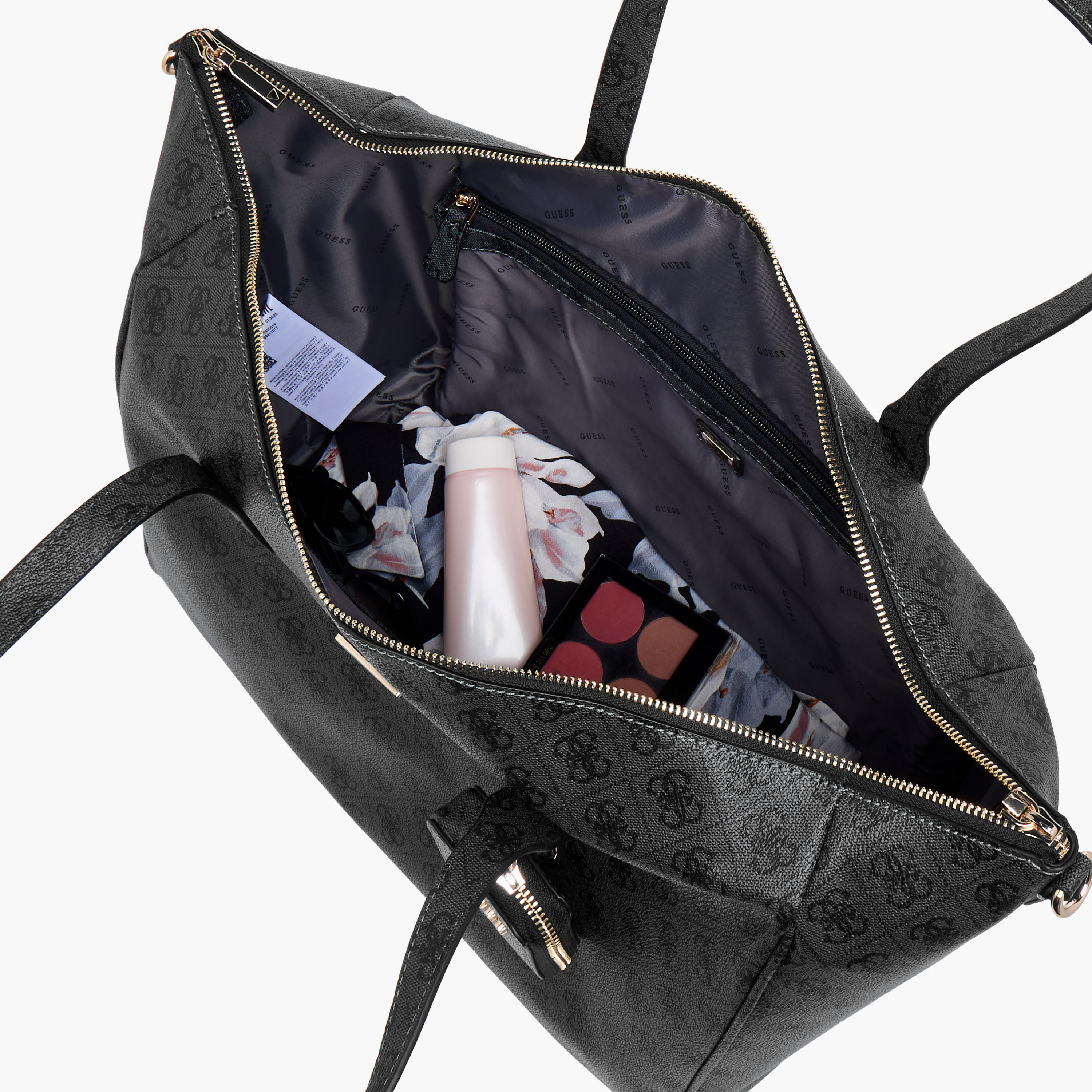 Guess Latona Carryon Monogram Print Tote Bag with Double Handles-women-bagsandwallets-handbags-image-9