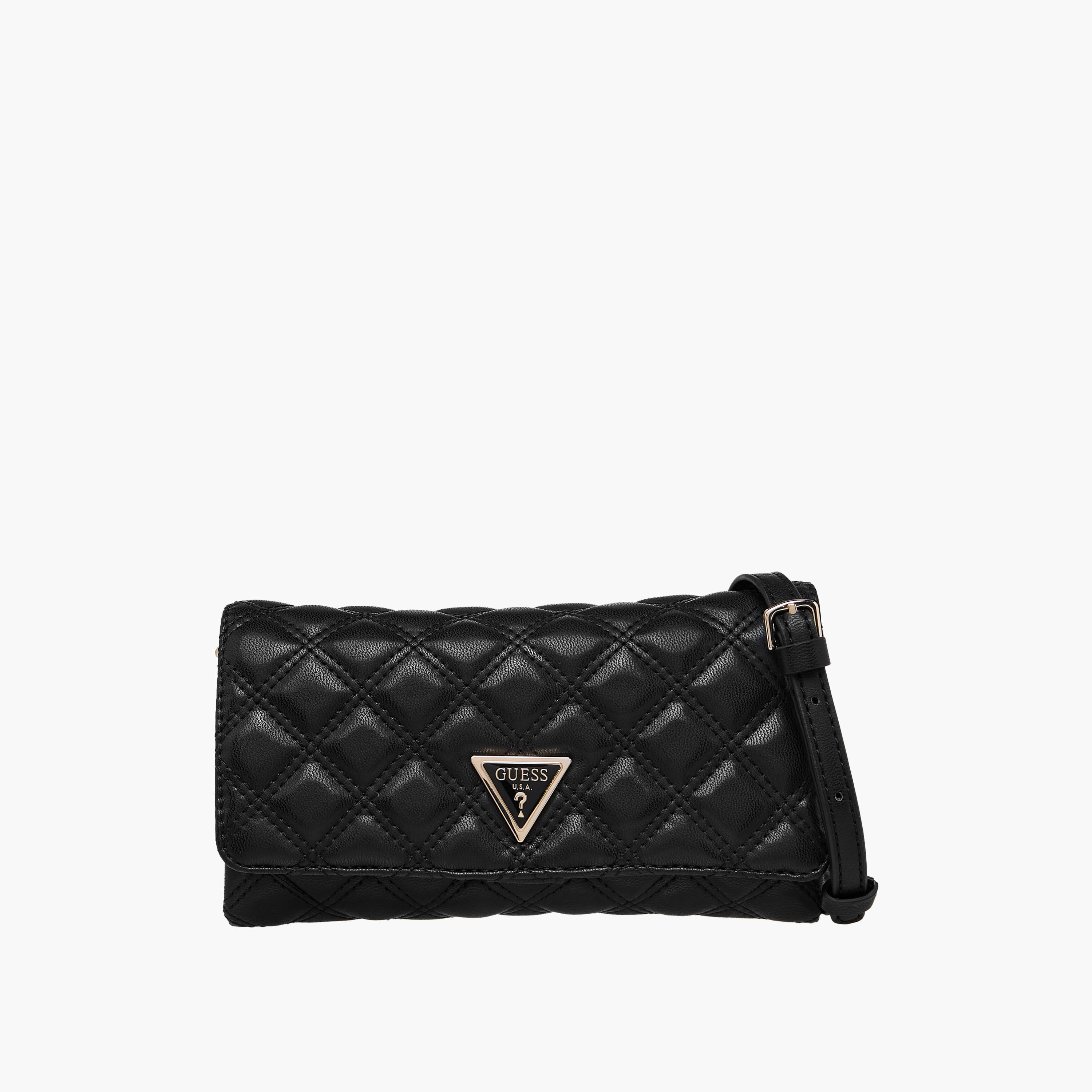 Guess Giully II Quilted Crossbody Bag with Chain Strap-women-bagsandwallets-handbags-image-1