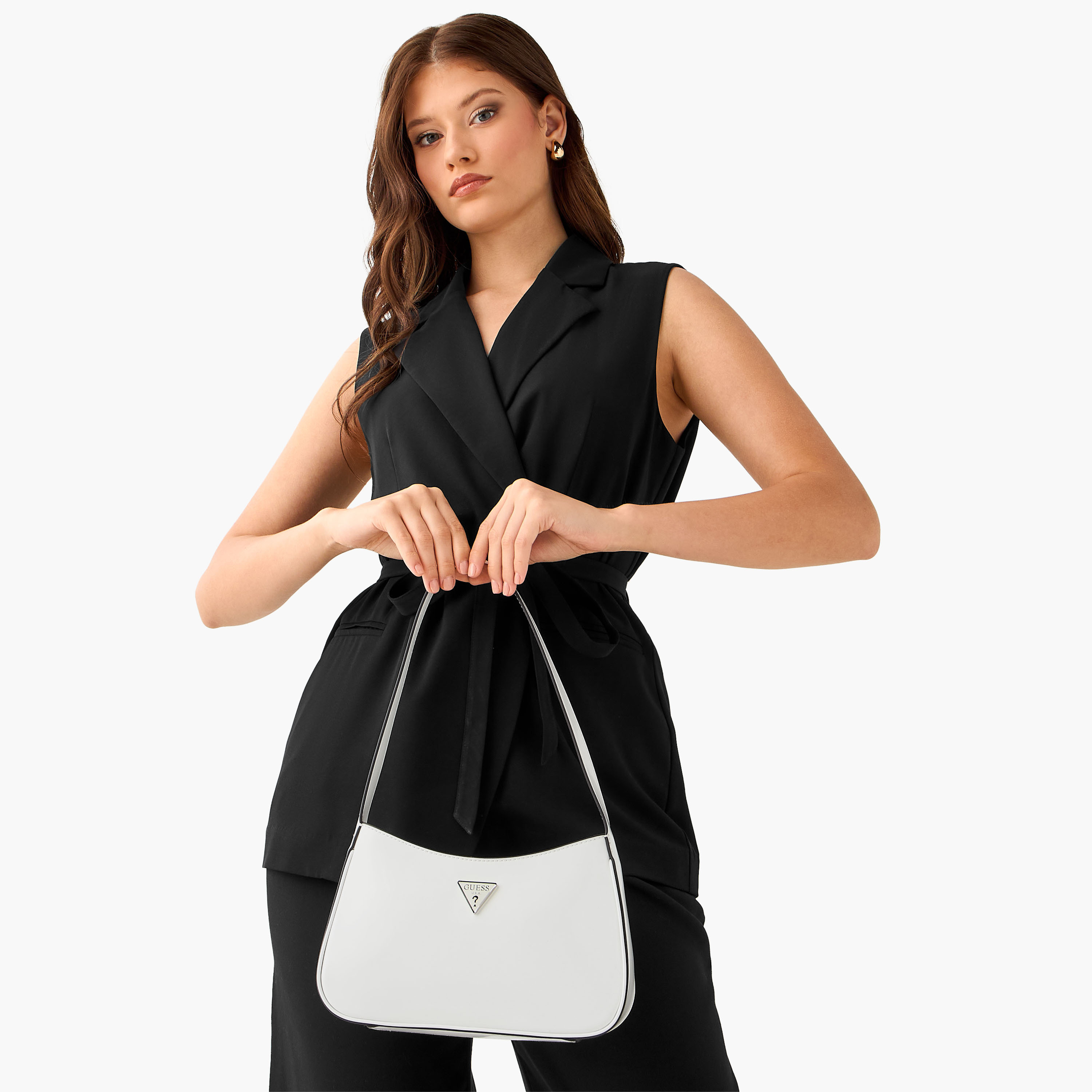 Guess Arnela Piping Accent Shoulder Bag with Zip Closure-women-bagsandwallets-handbags-image-2