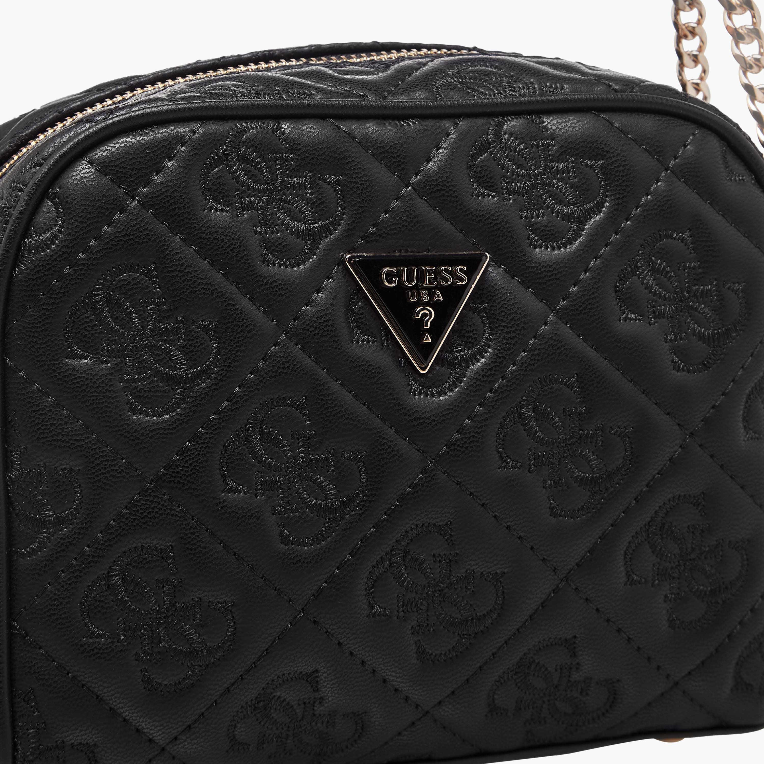 Guess ADELASIA CAMERA Monogram Embroidered Crossbody Bag with Zip Closure-women-bagsandwallets-handbags-image-5