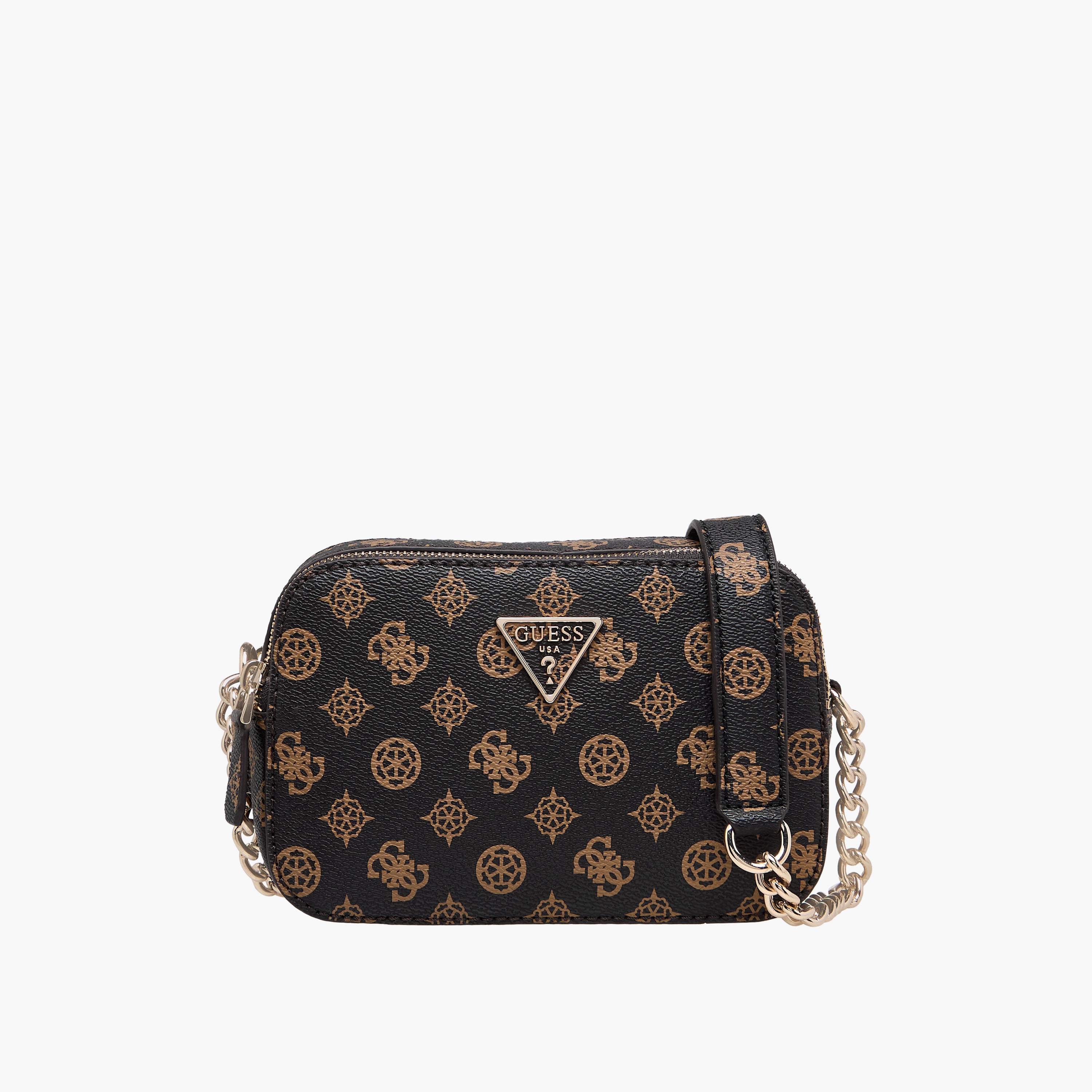 Guess NOELLE CAMERA Monogram Print Crossbody Bag with Adjustable Strap-women-bagsandwallets-handbags-image-1