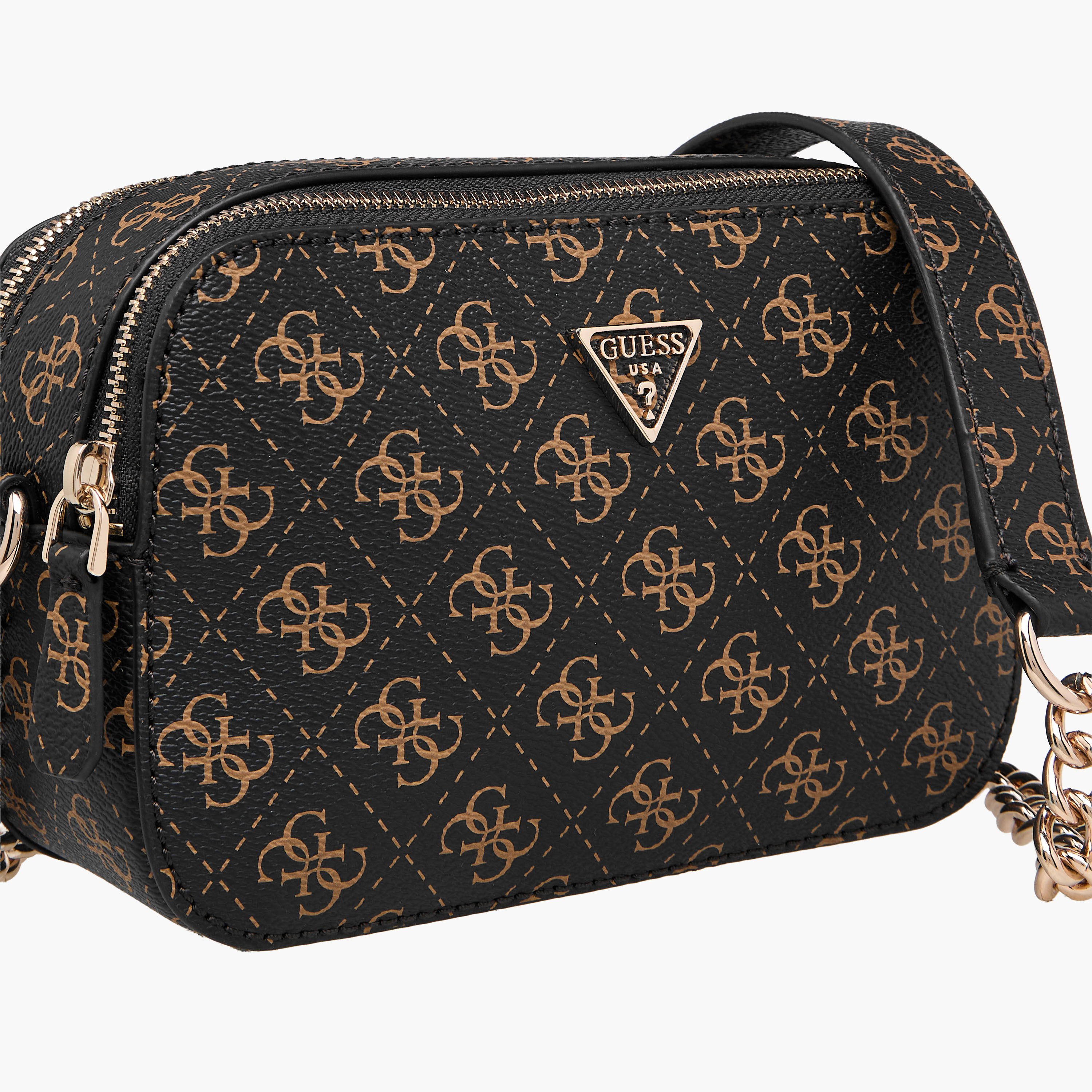 Guess Noelle II Monogram Print Crossbody Bag with Chain Strap-women-bagsandwallets-handbags-image-4