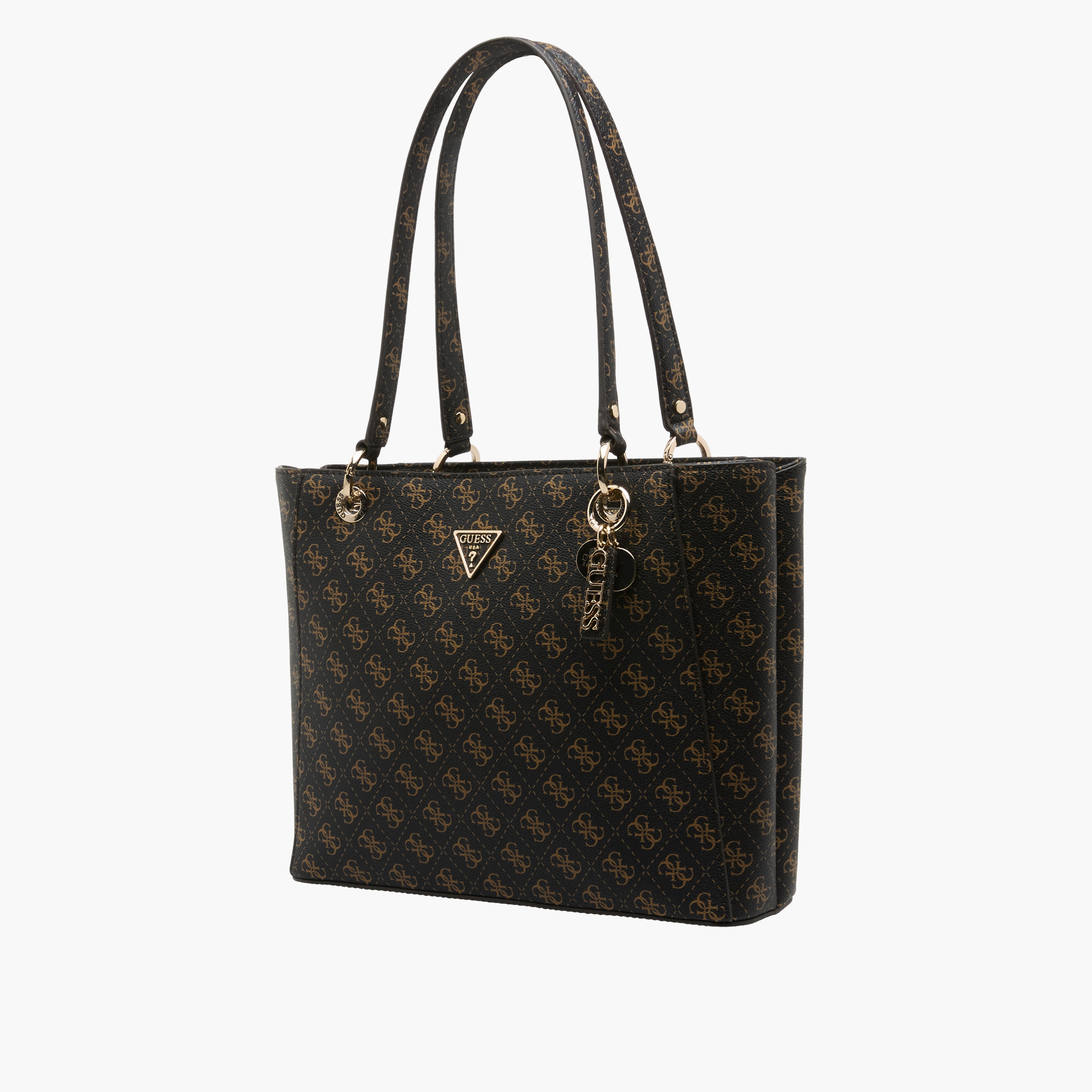 Guess Noelle II Monogram Print Tote Bag with Double Handles-women-bagsandwallets-handbags-image-3