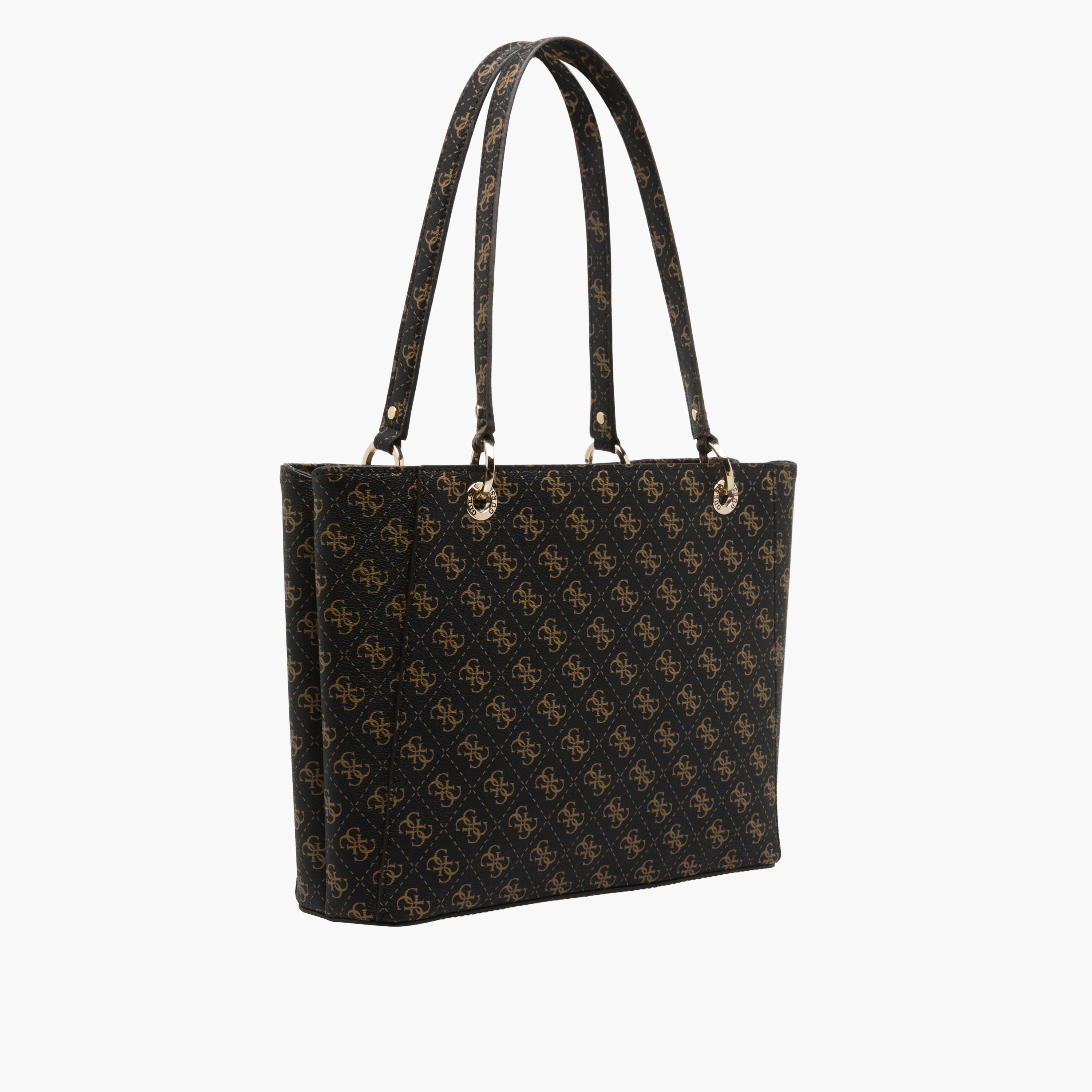 Guess Noelle II Monogram Print Tote Bag with Double Handles-women-bagsandwallets-handbags-image-4
