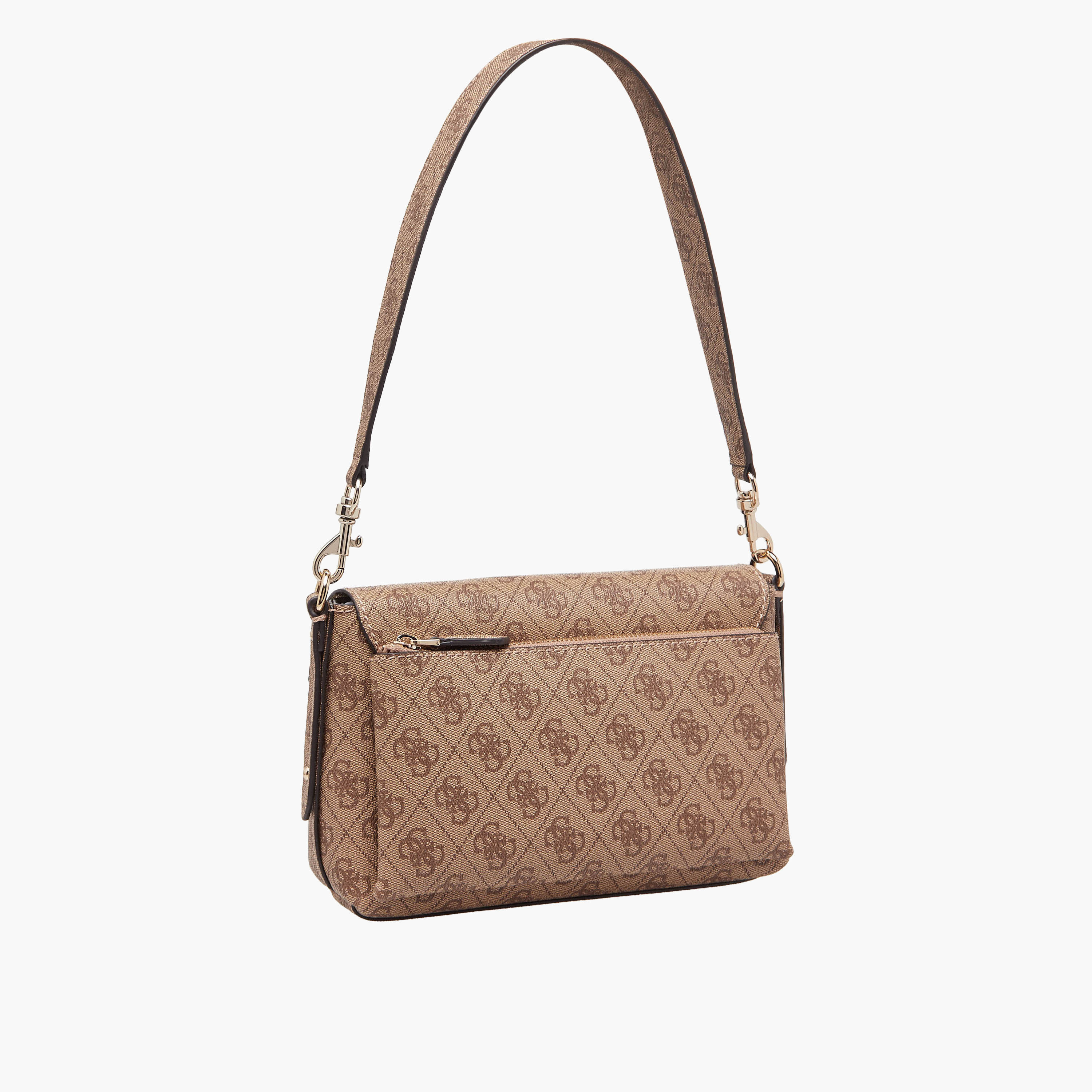 Guess Eco Brenton Monogram Print Shoulder Bag with Adjustable Strap-women-bagsandwallets-handbags-image-4