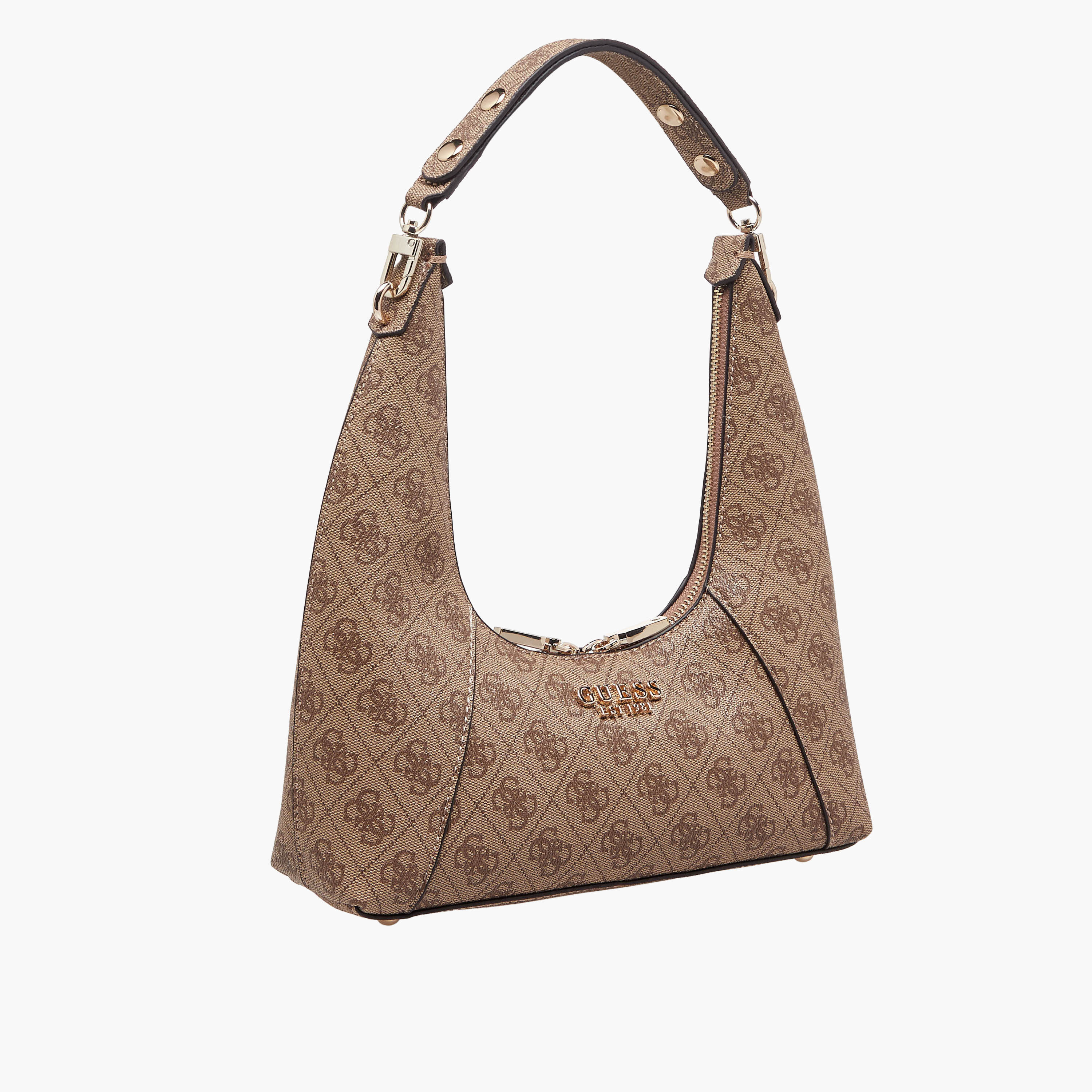 Guess Calista Monogram Print Shoulder Bag with Zip Closure-women-bagsandwallets-handbags-image-4