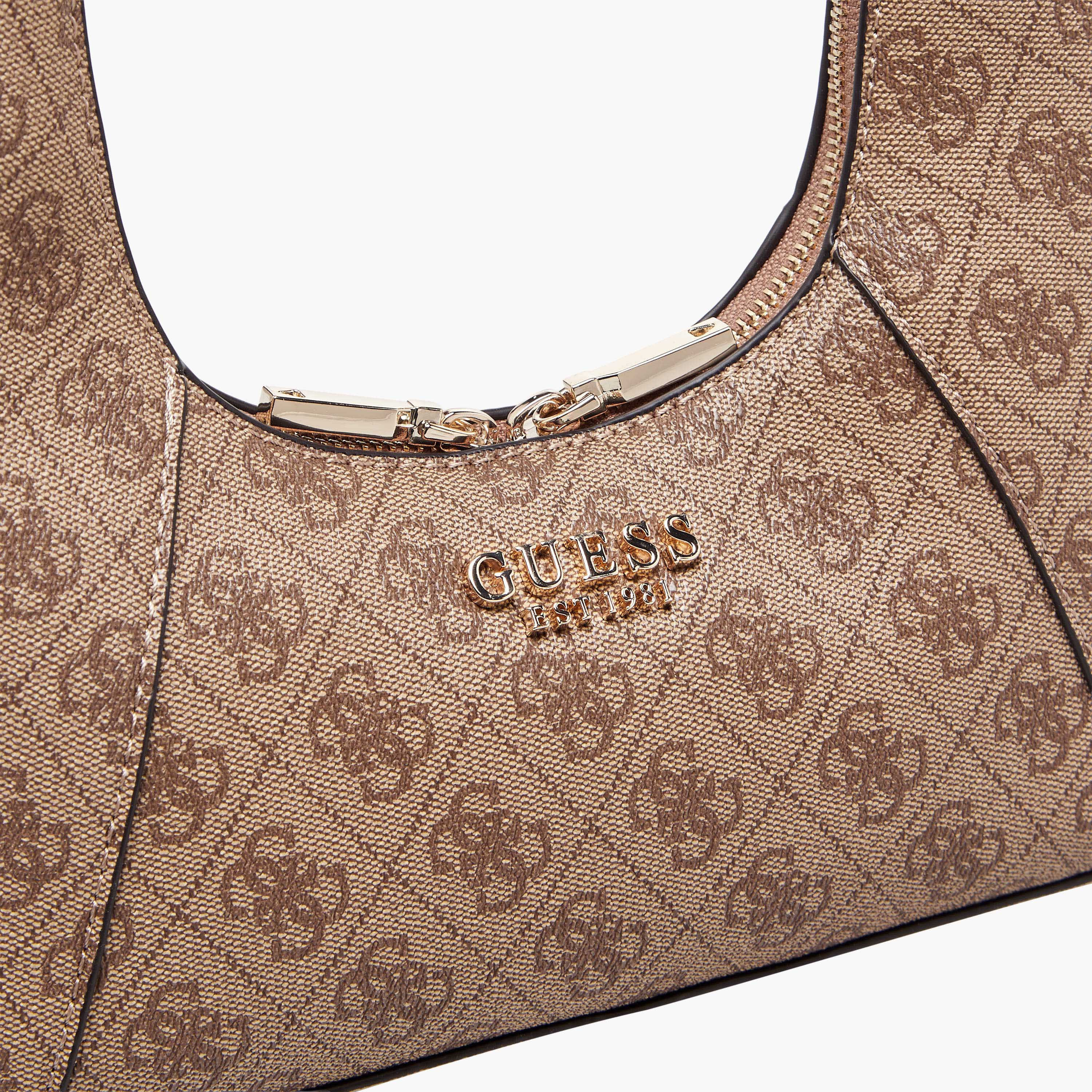 Guess Calista Monogram Print Shoulder Bag with Zip Closure-women-bagsandwallets-handbags-image-5