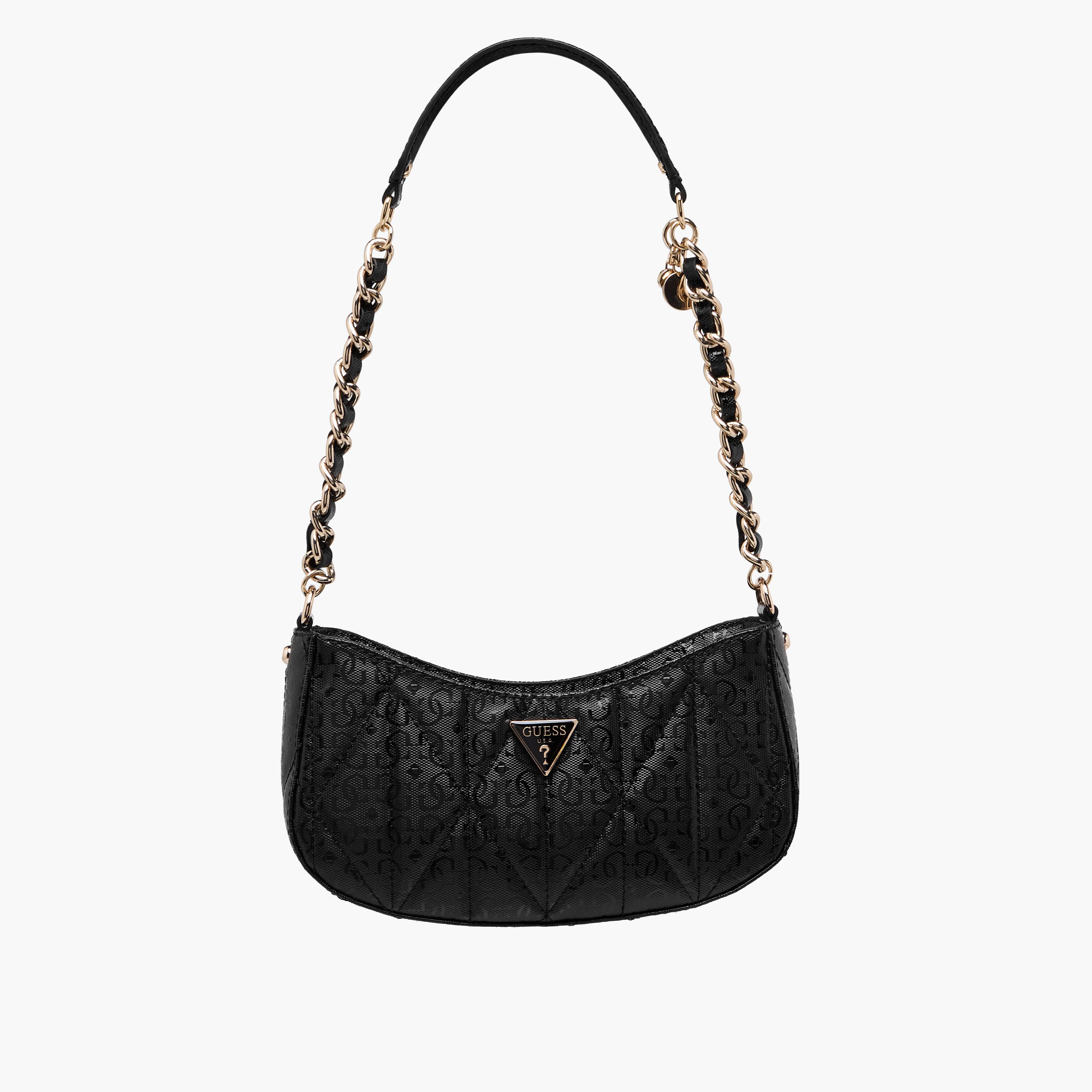 Guess Aldina Monogram Print Shoulder Bag with Zip Closure-women-bagsandwallets-handbags-image-1