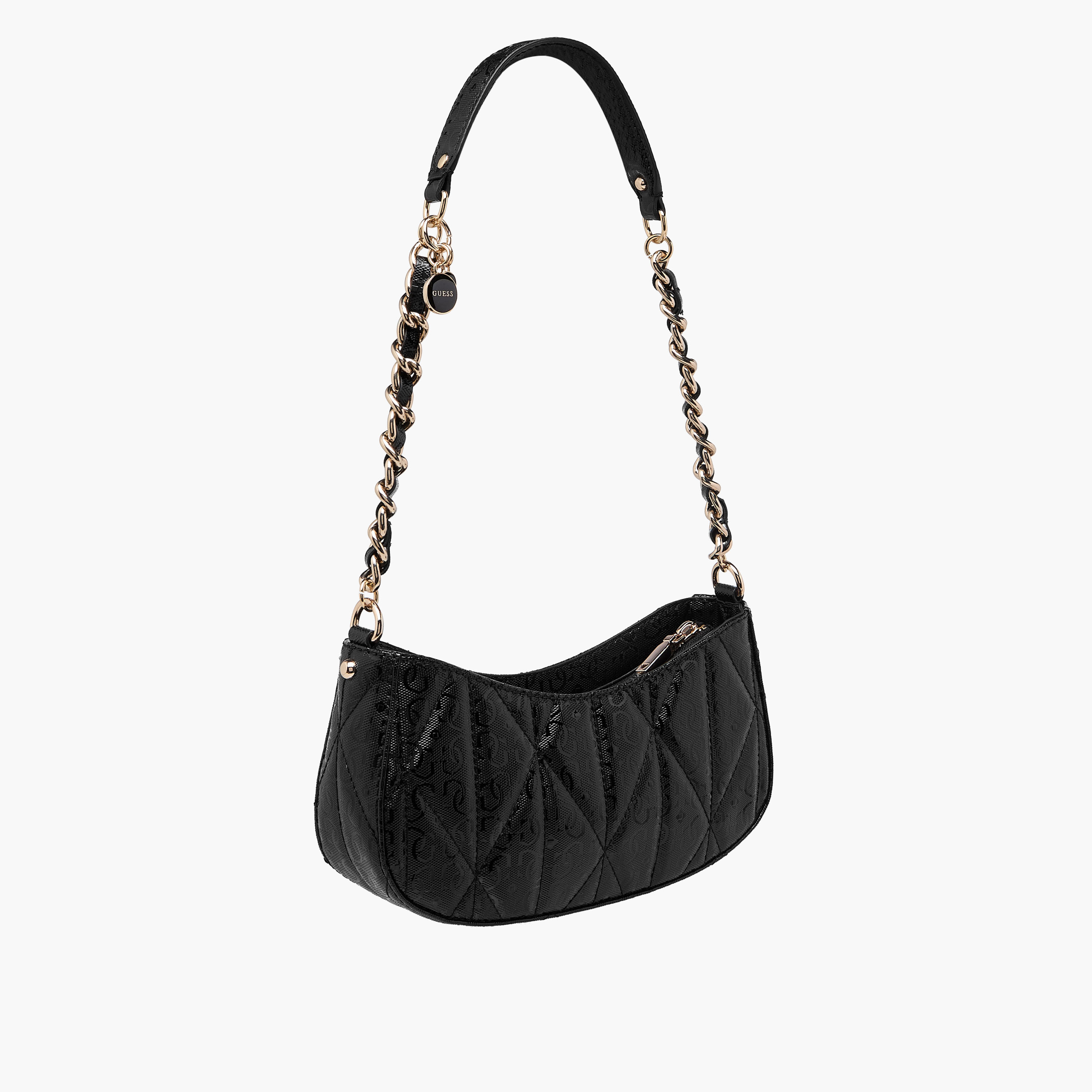 Guess Aldina Monogram Print Shoulder Bag with Zip Closure-women-bagsandwallets-handbags-image-5