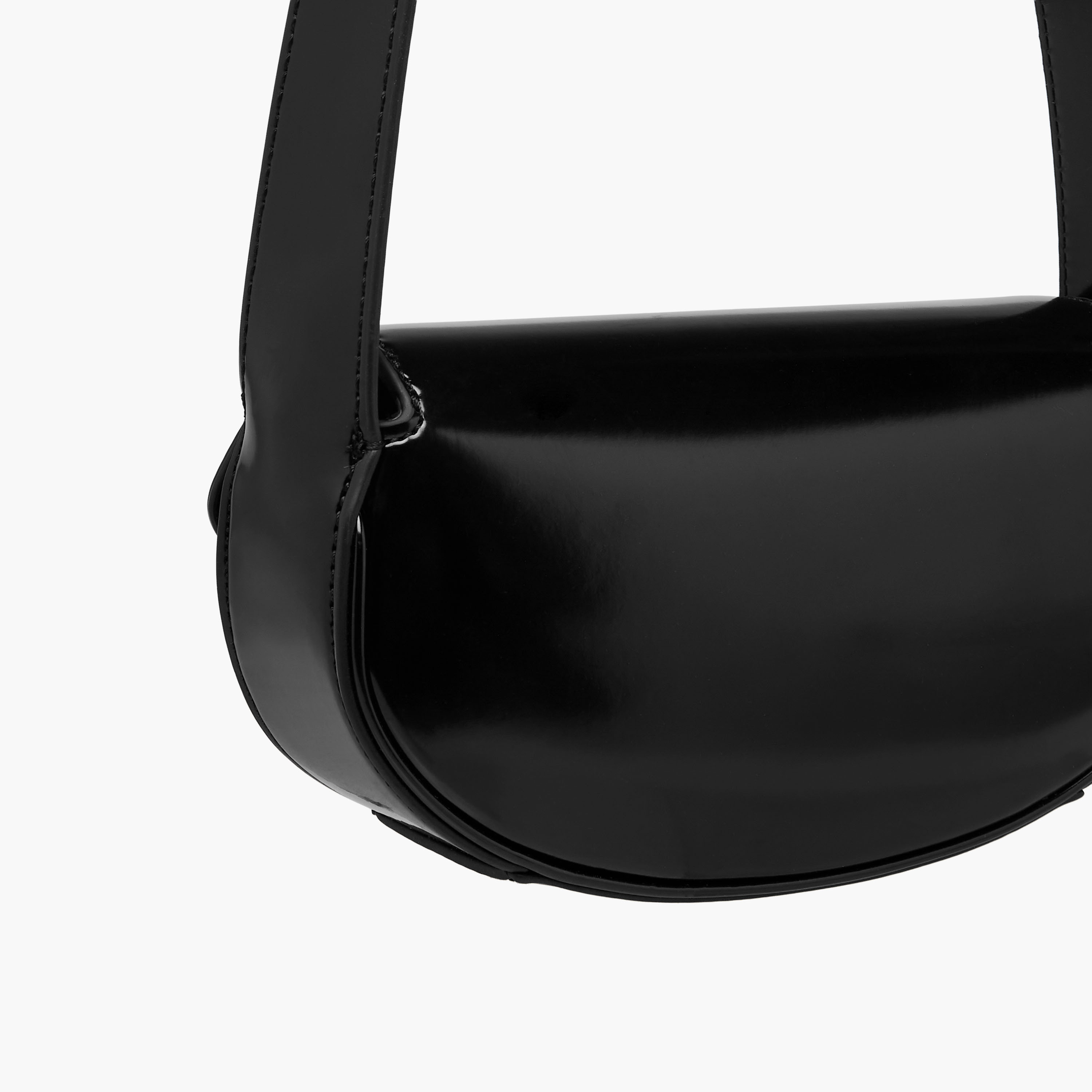 Guess Arnela Solid Shoulder Bag with Flap Closure-women-bagsandwallets-handbags-image-6