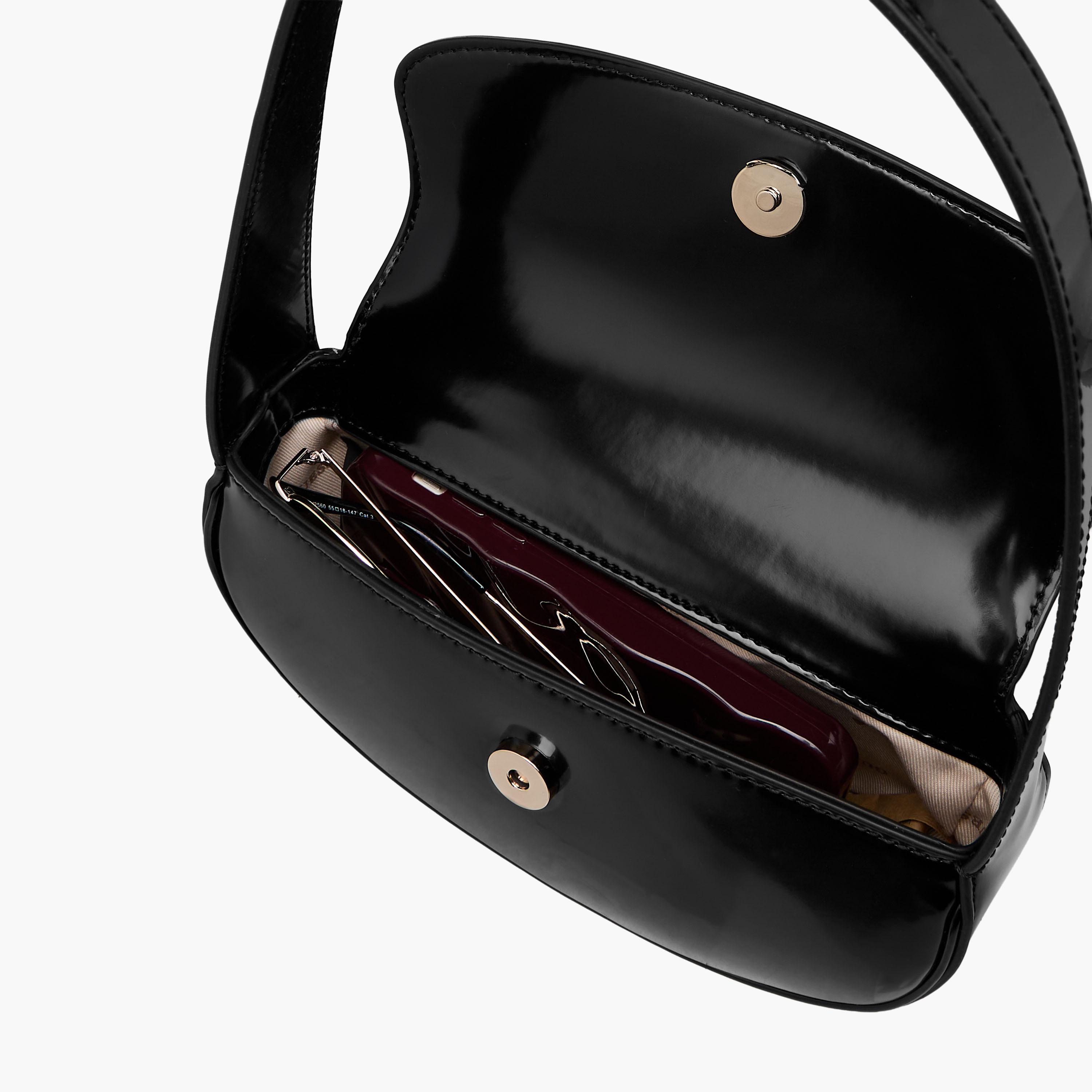 Guess Arnela Solid Shoulder Bag with Flap Closure-women-bagsandwallets-handbags-image-8