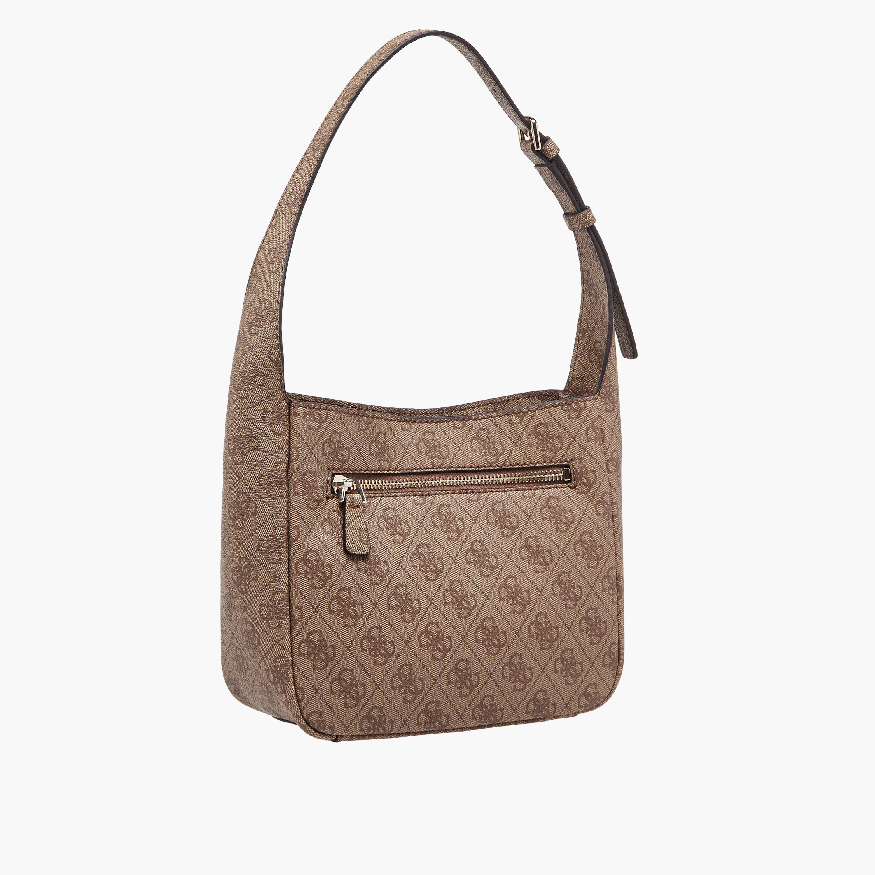 Guess Katya Monogram Print Shoulder Bag with Adjustable Strap-women-bagsandwallets-handbags-image-4